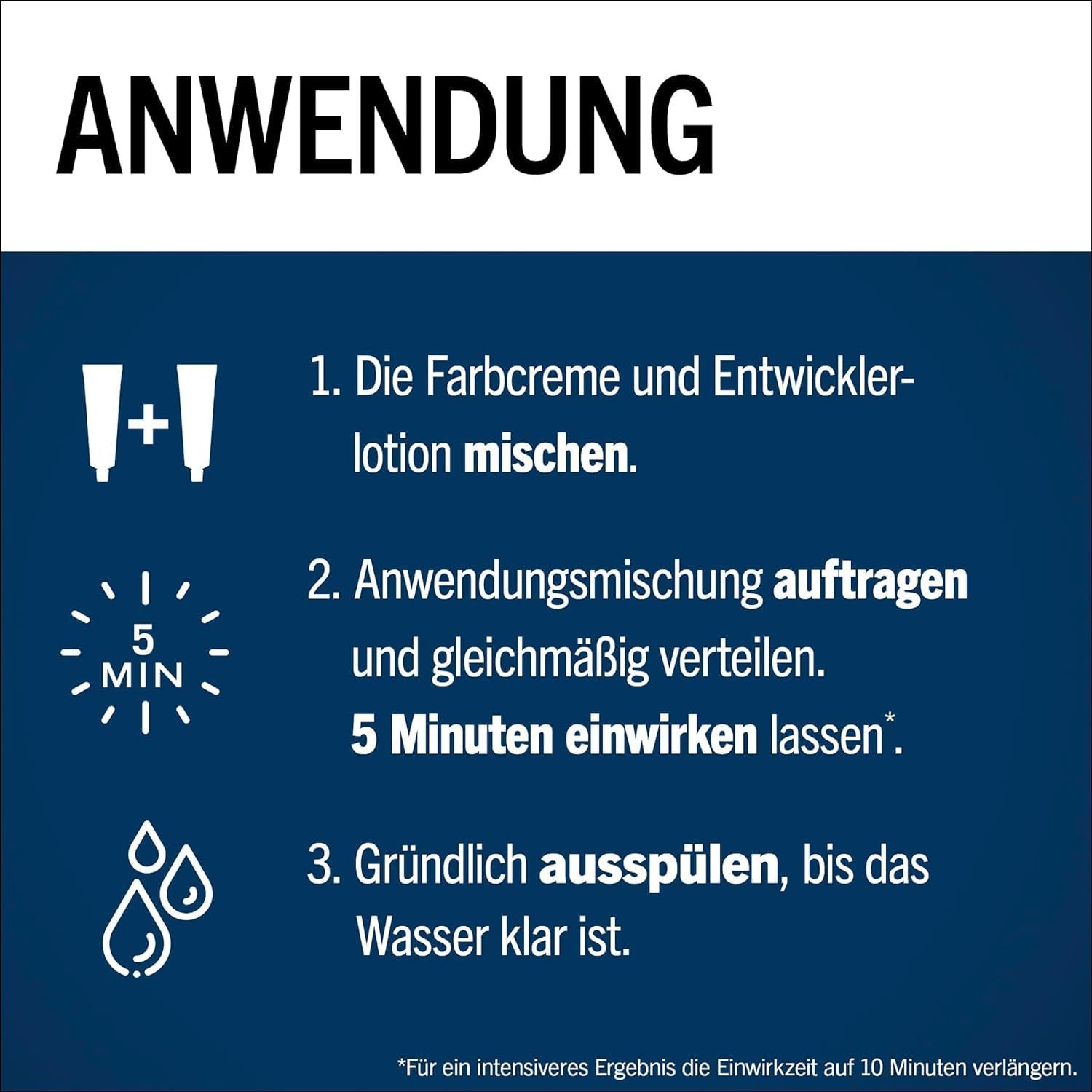 Schwarzkopf Bartfarbe Men Perfect 80 Dunkelbraun 3x 30ml, Vorratspack, 3-tlg., Schnelles Kaschieren grauer Haare, für ein natürlich aussehendes Ergebnis – Bild 4 von 5
