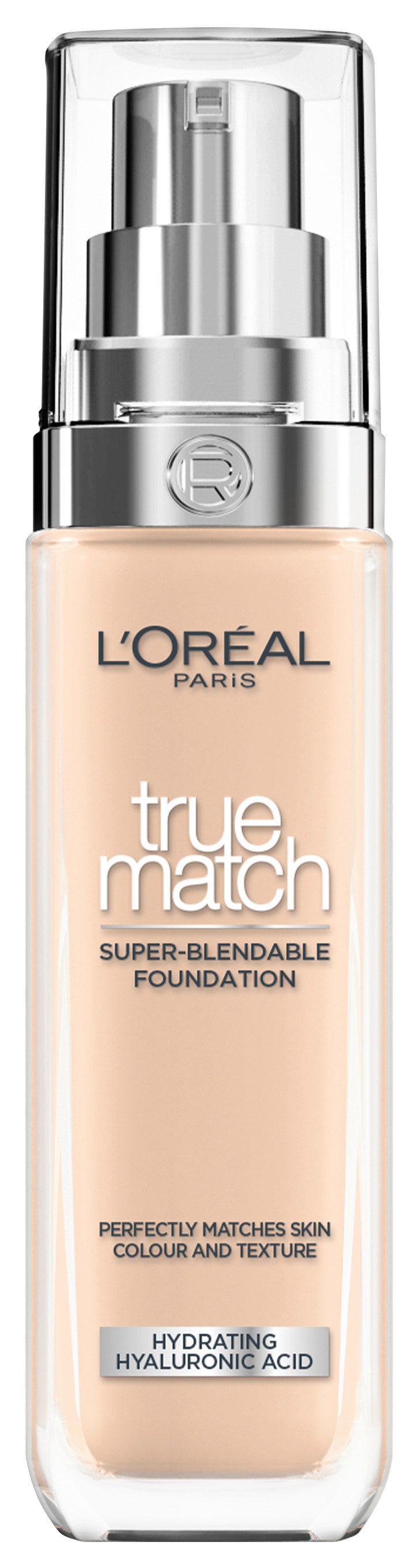 L'ORÉAL PARIS Foundation TRUE MATCH FOUNDATION, lässt sich mühelos verblenden, ohne sichtbare Ränder zu hinterlassen