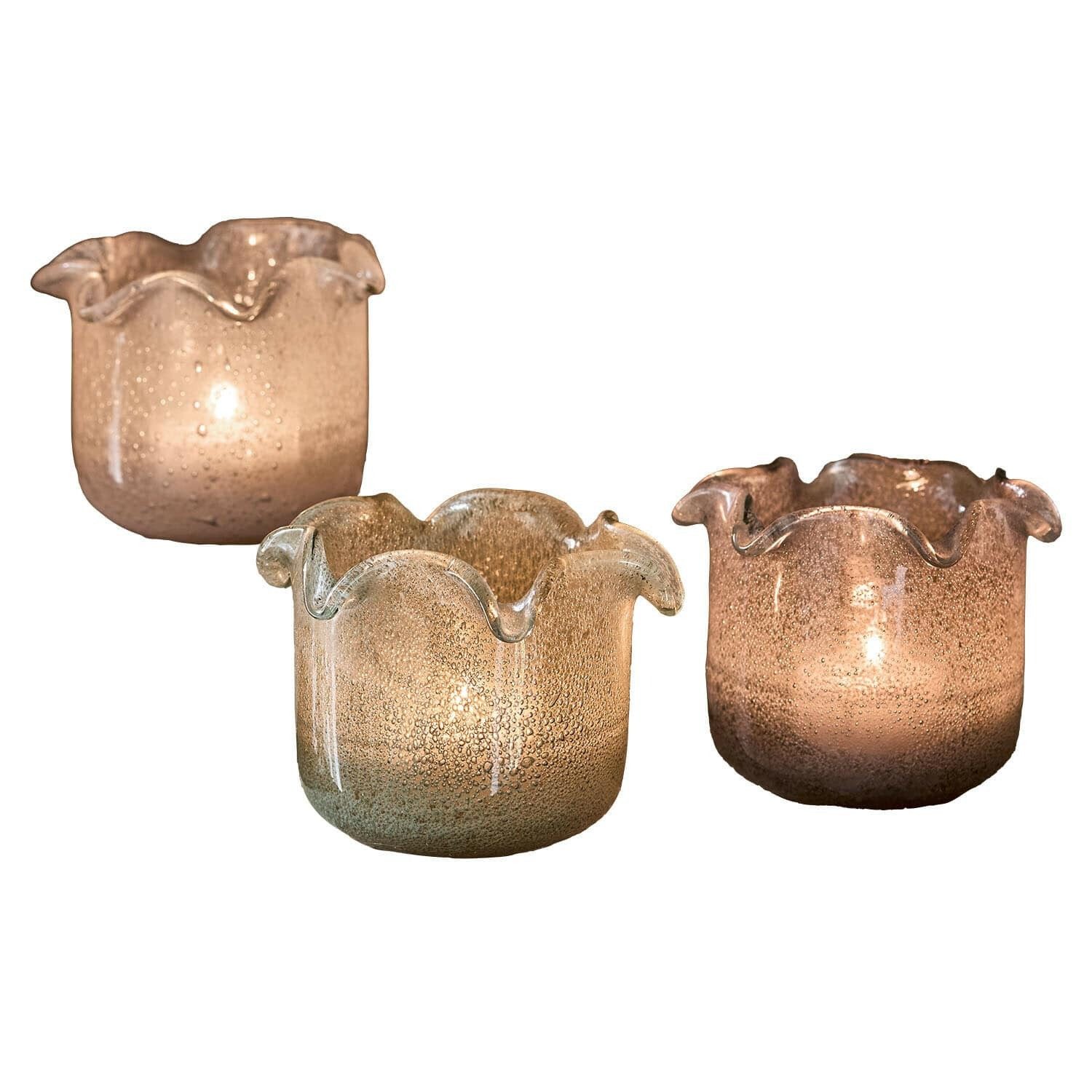 Mirabeau Windlicht Windlicht 3er Set Venara bunt (3er Set, 3er Set)
