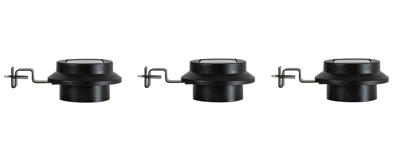 Wandleuchte TrendLine LED Solar-Zaunleuchte 3er-Set mit
