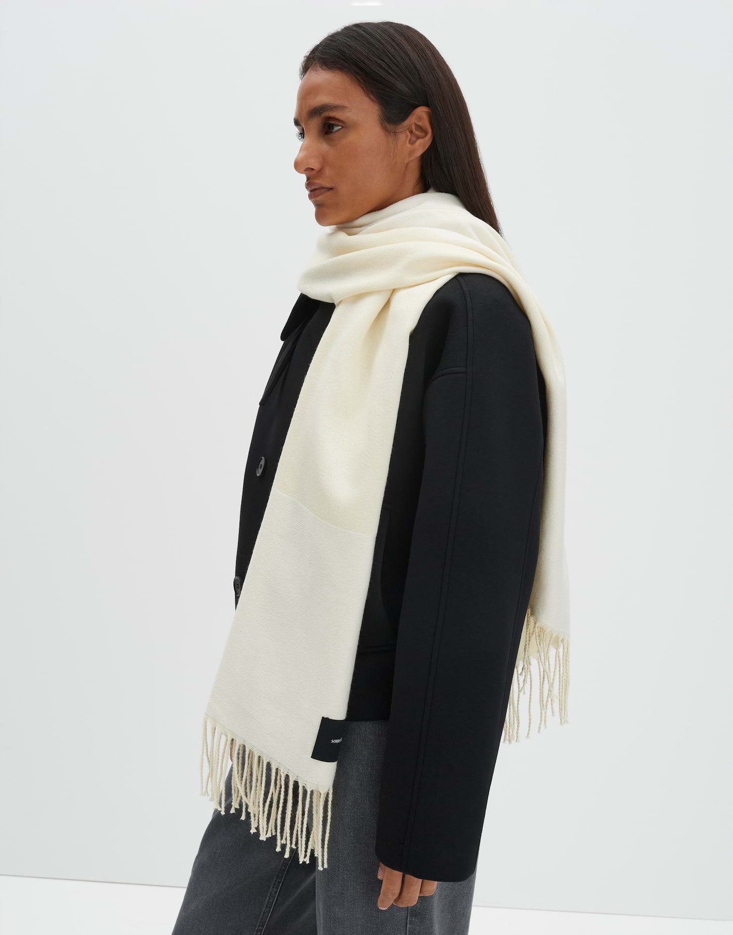 someday Schal BALMIE mit Fransen, fließender Fall, lange Fransen