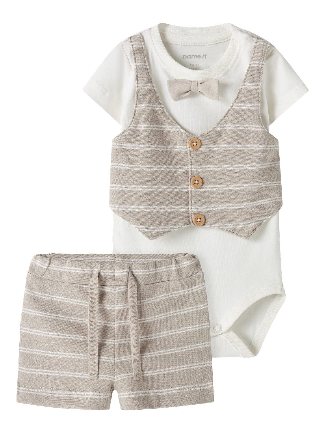Name It Shirtbody Nbmhelmut Sweat Shorts Set