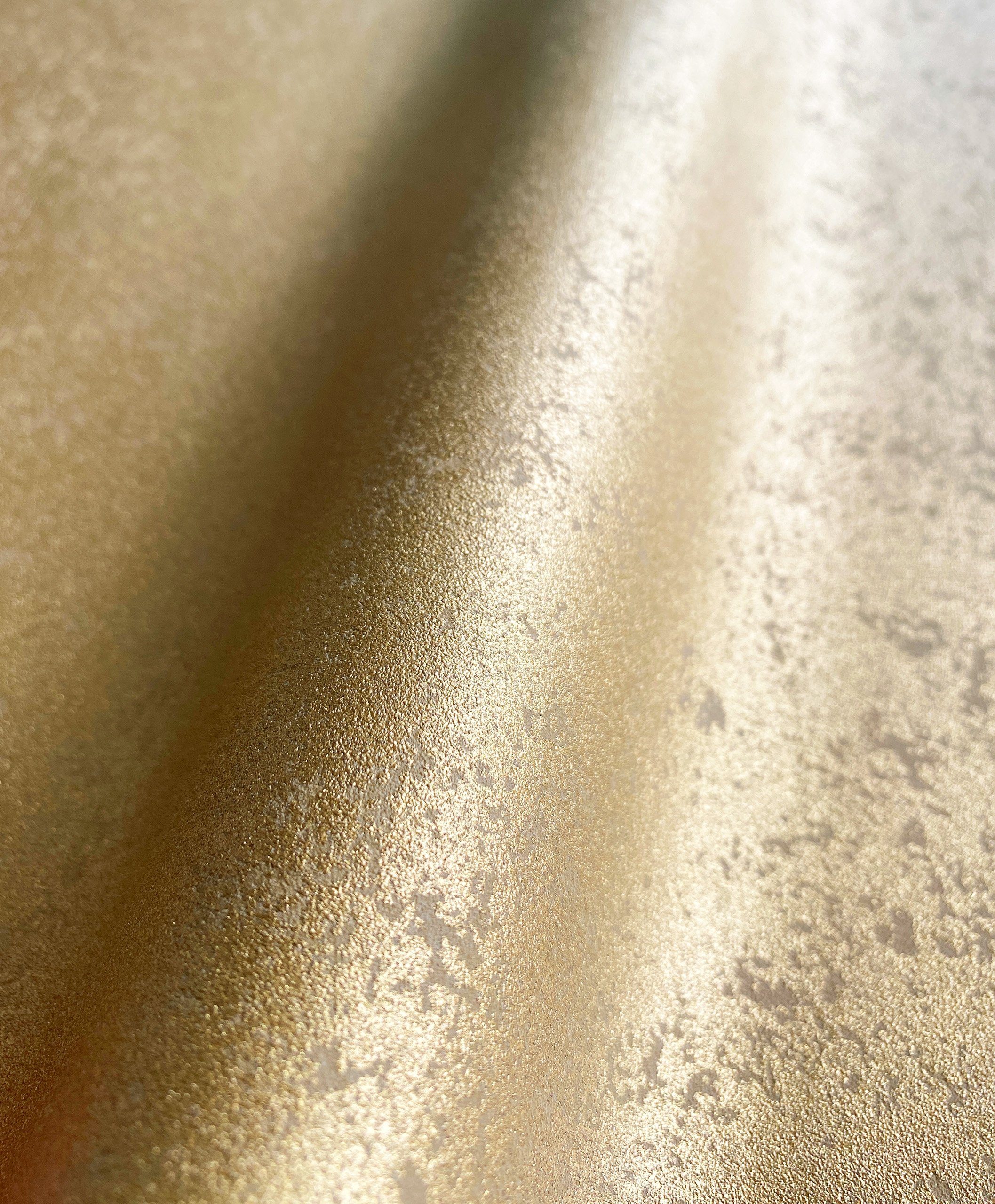 Newroom Vliestapete, Tapete, Uni, Beton, Gold Tapete Wohnzimmer Flur Wallpa günstig online kaufen