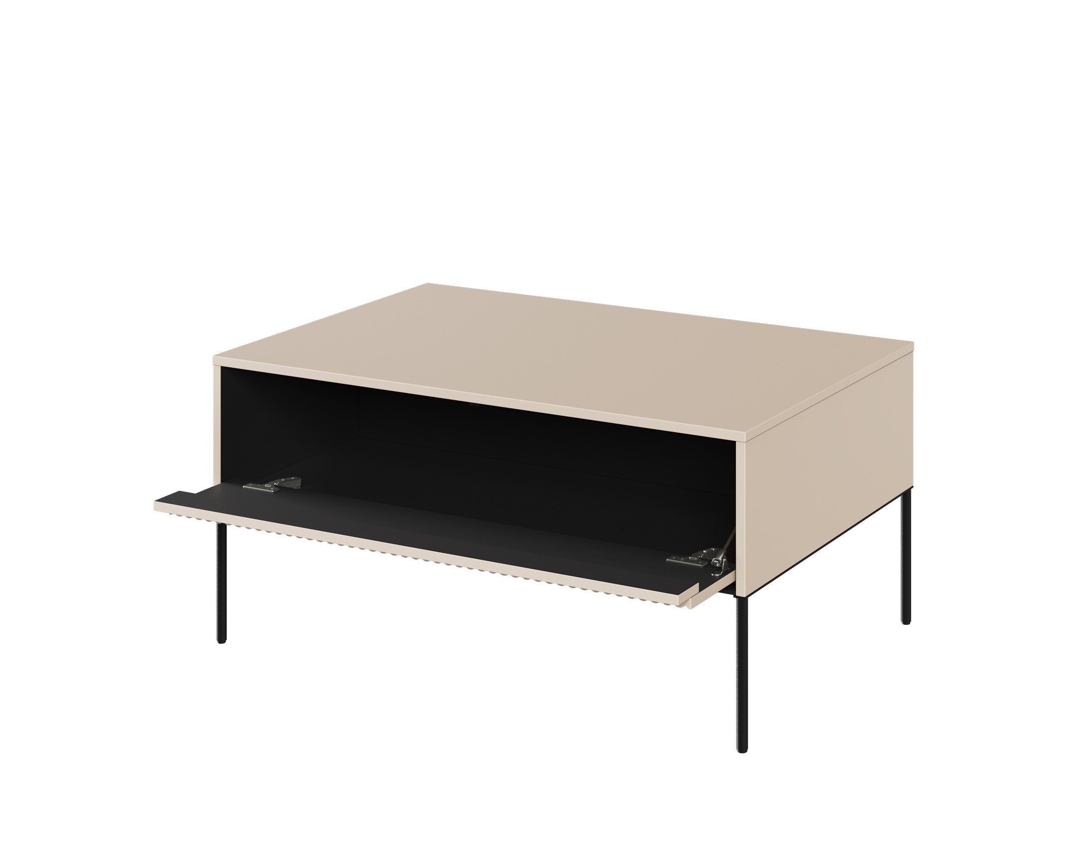Compleo Couchtisch FLORE mit 1 Schubladen, Modern Kaffeetisch für Wohnzimmer 100x70x50 cm