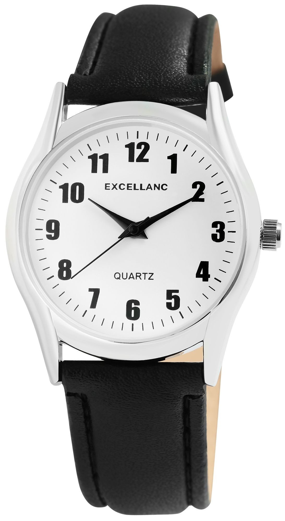 Excellanc Quarzuhr 2900226 Herrenuhr mit Lederimitations-Armband, günstig online kaufen