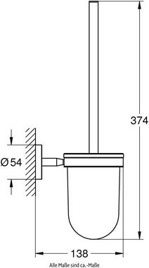 Grohe WC-Garnitur Bau Cosmopolitan, (1-tlg), langlebige Oberfläche