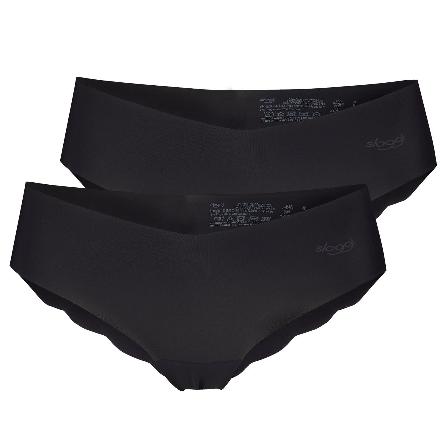 sloggi Hipster zero Microfibre saumlose Abschlüsse, Wellenkante, kein Abzeichnen, im 2er Pack