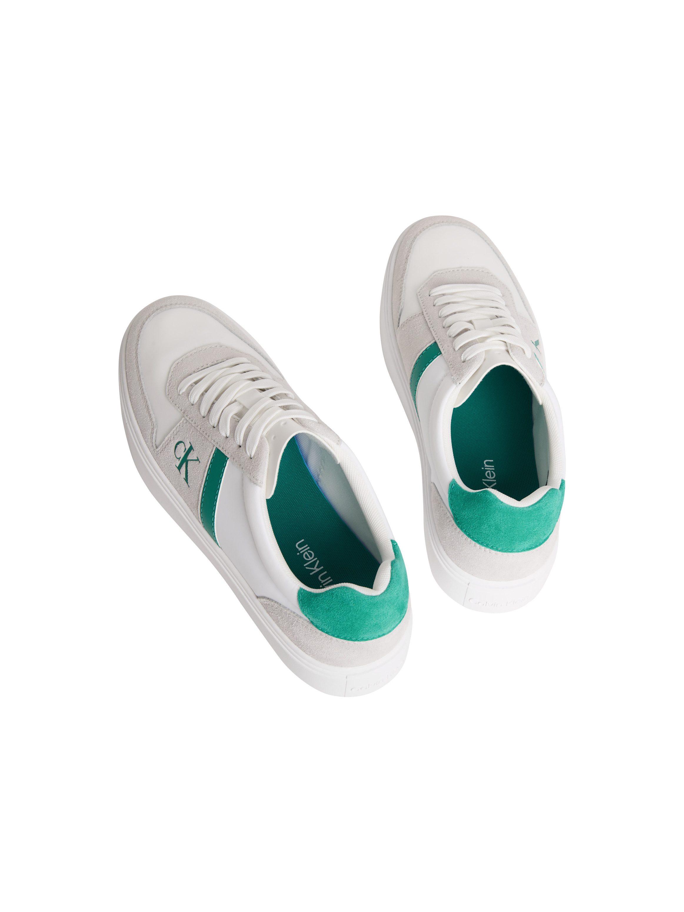 Calvin Klein Jeans CLASSIC CUPS LACE MIX EMB TONGUE Sneaker Schnürschuh, Basket-Sneaker, Freizeitschuh in sportiver Optik