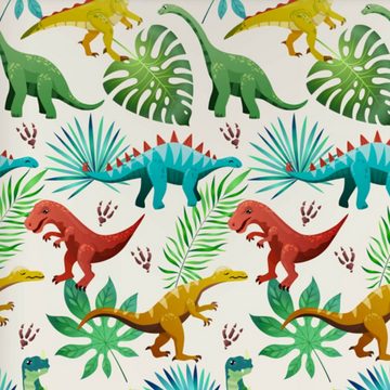 Kinderbettwäsche Dinosaurierland Trendy Bedding, ESPiCO, Renforcé, 2 teilig, Tyrannosaurus rex, Brachiosaurus, Stegosaurus