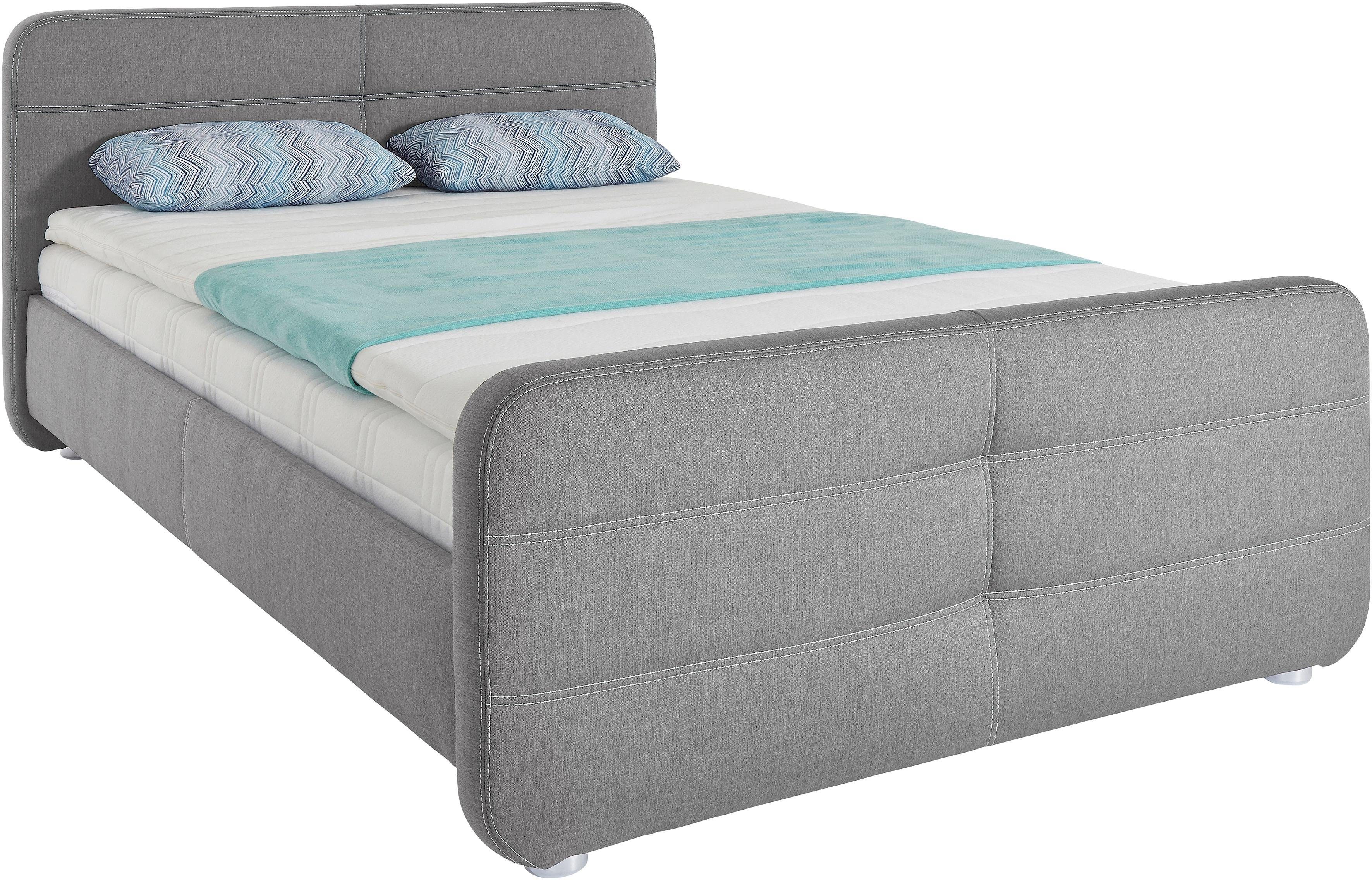 Boxspringbett inkl. Topper mit innenliegendem Boxspringsystem