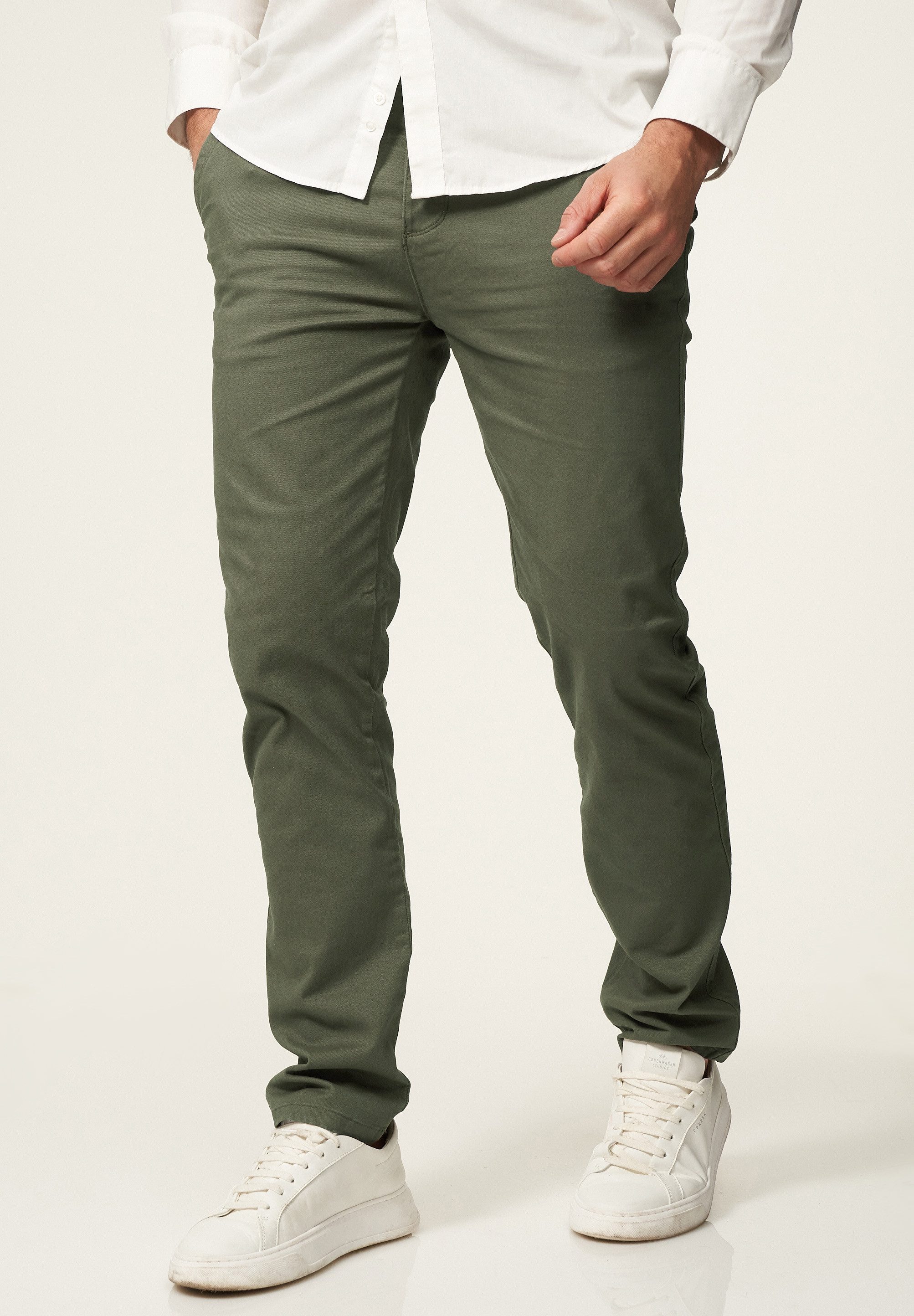 DAILY COTTON Chinohose DCPROVO Herren Chino Hose Elastische Jeans Stoffhose Slim-Fit Casual Business – Bild 3 von 5