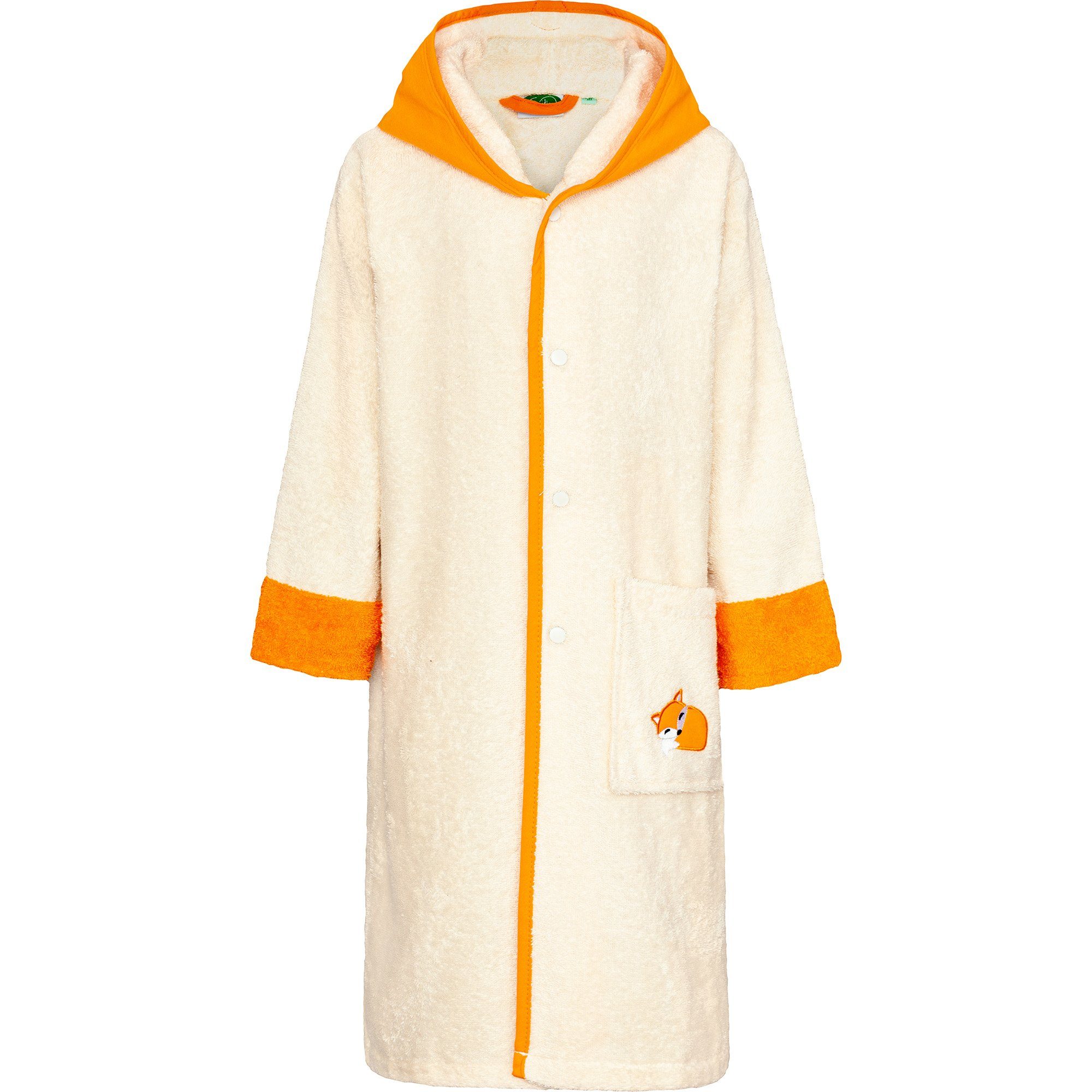 Smithy Kinderbademantel Füchse los, 100% Baumwolle