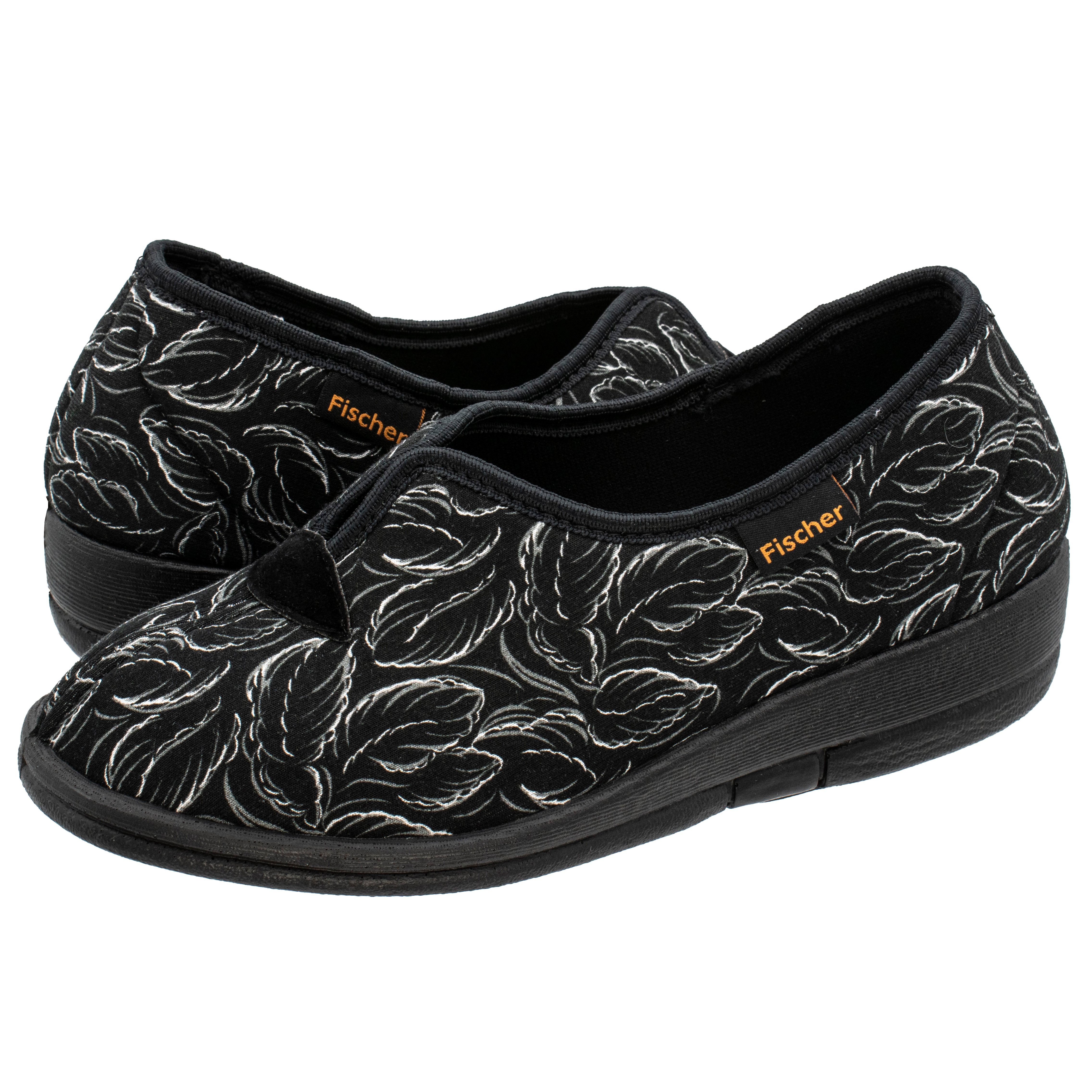 Fischer-Markenschuh Dora Hausschuh Microstretch, Textilfutter, Weite H, zum Schlupfen