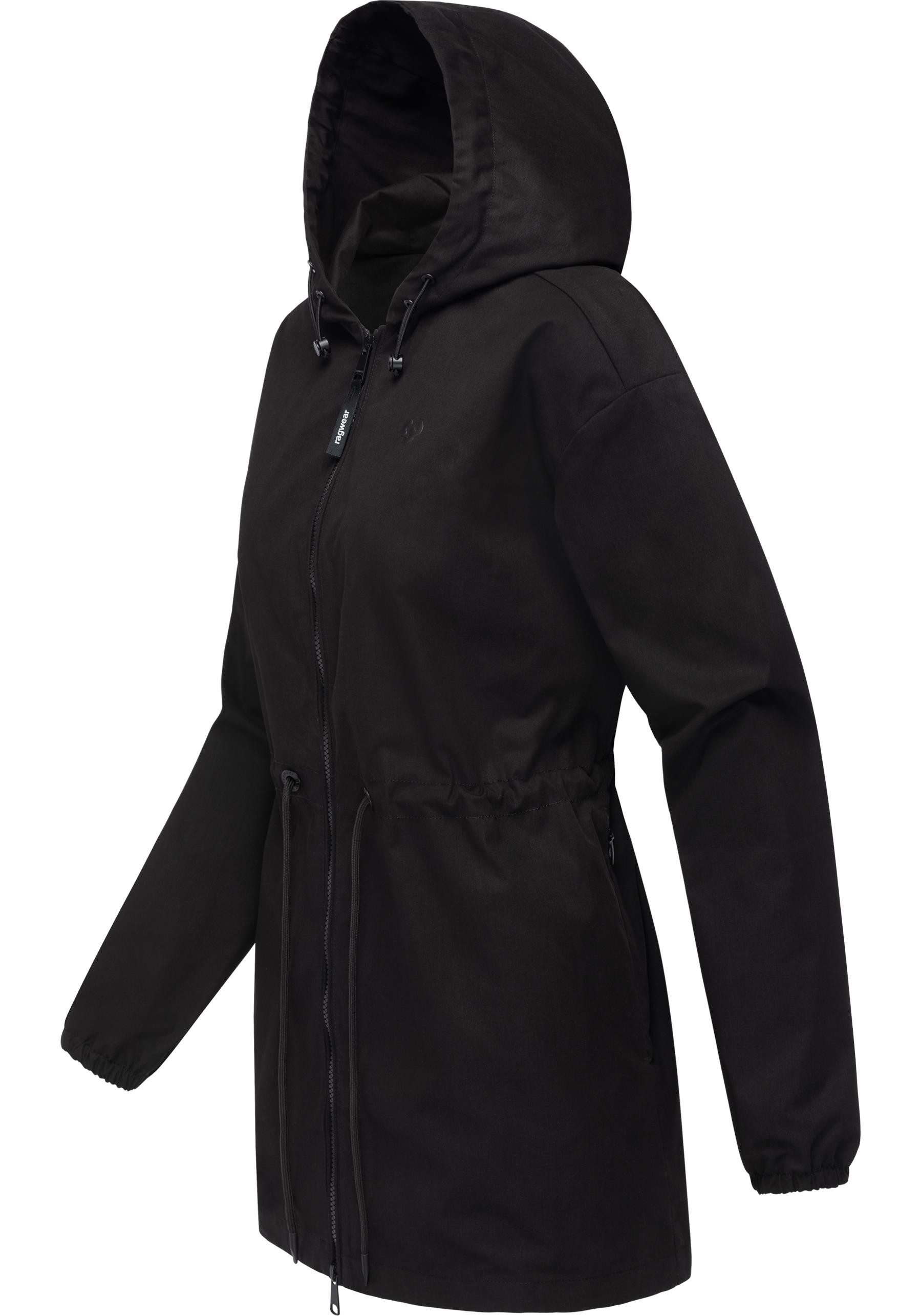 Ragwear Outdoorjacke Monadissimo B Leichte Kapuzenjacke mit Taillenzugband