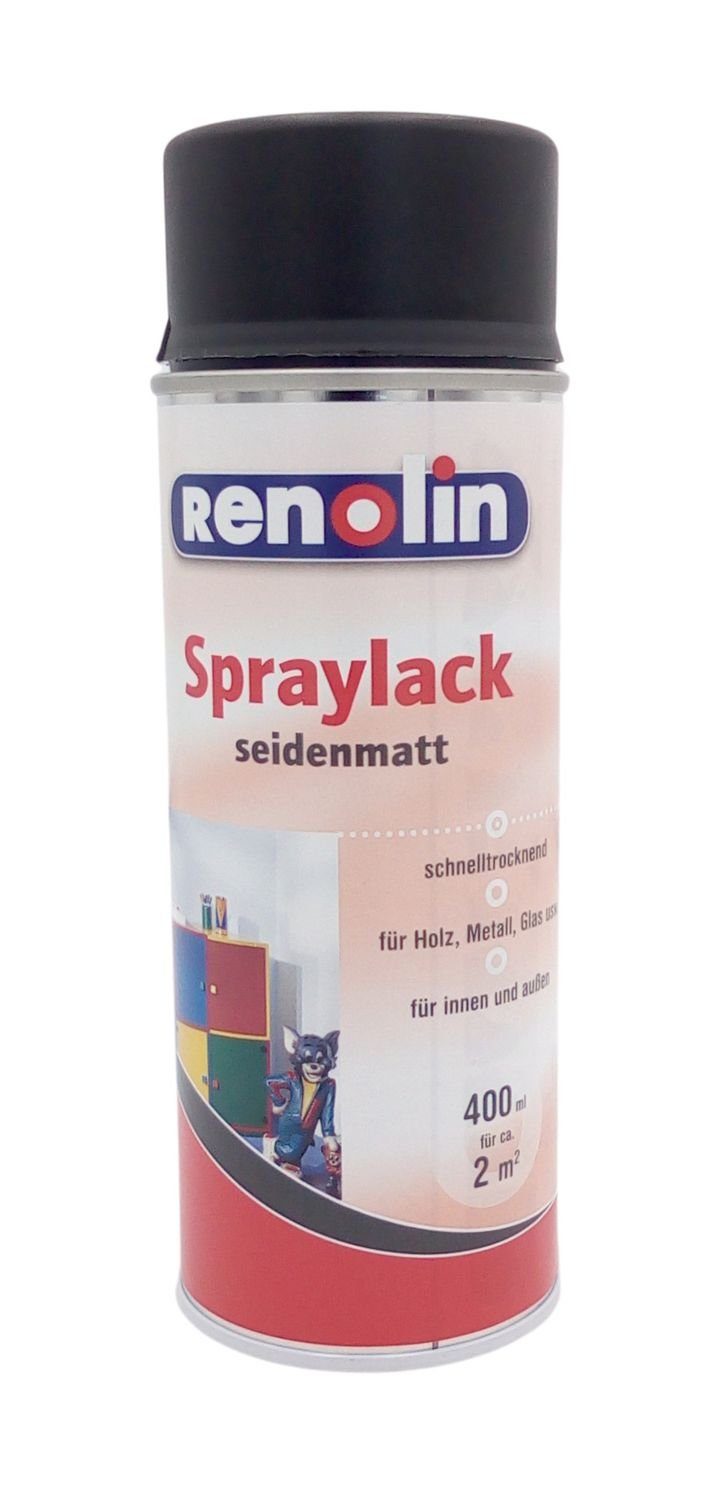 Wilckens Farben Vollton- und Abtönfarbe Spraylack 400ml schwarz seidenmatt Sprühlack Lackspray Farbspray Spray