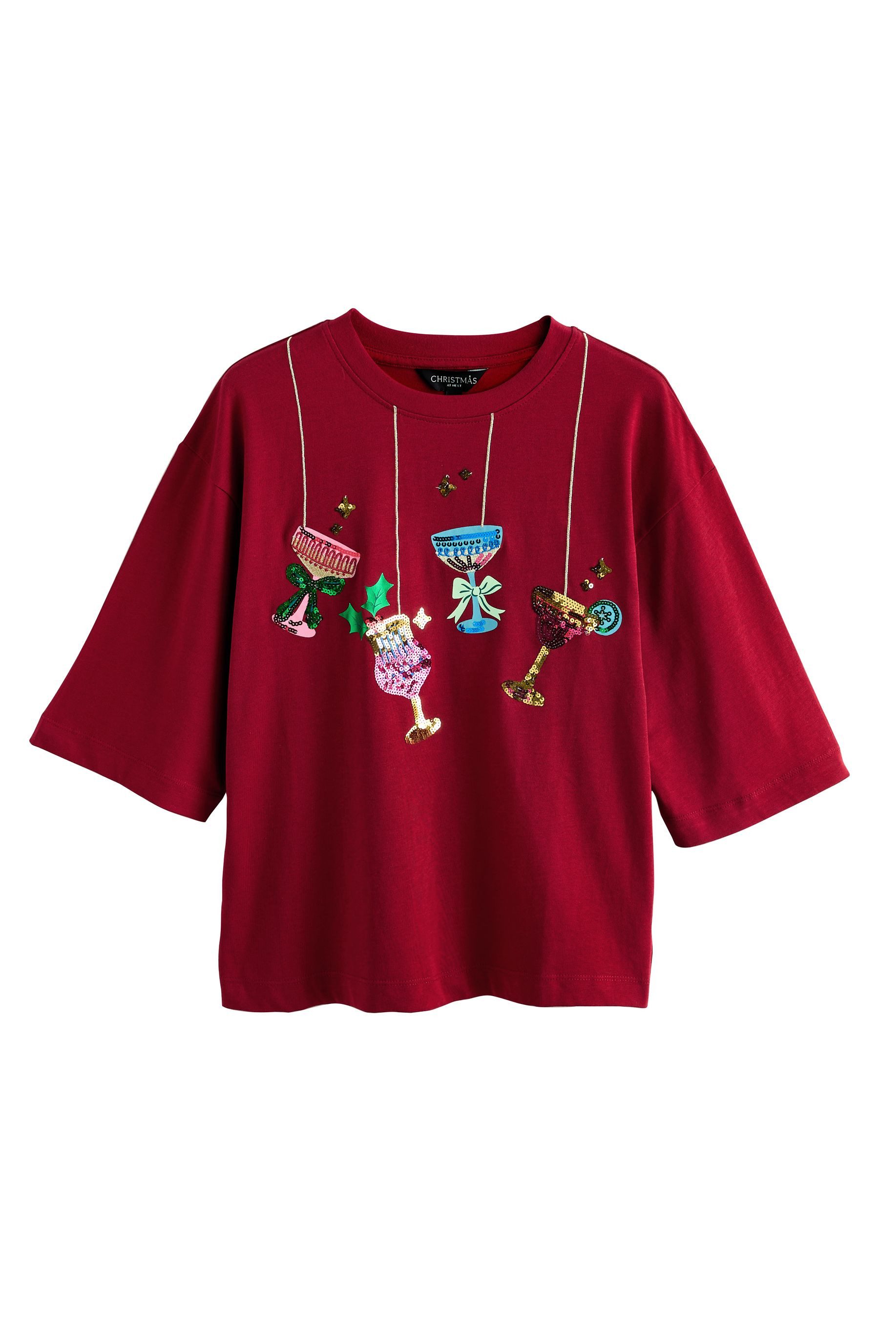 Next Paillettenshirt T-Shirt mit Grafik und günstig online kaufen