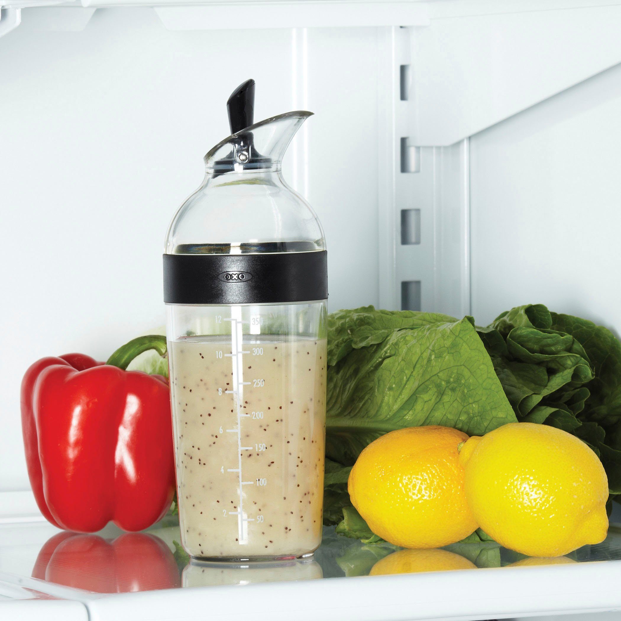 OXO Good Grips Dressing ml Shaker, für Salatdressing, 350 Kunststoff