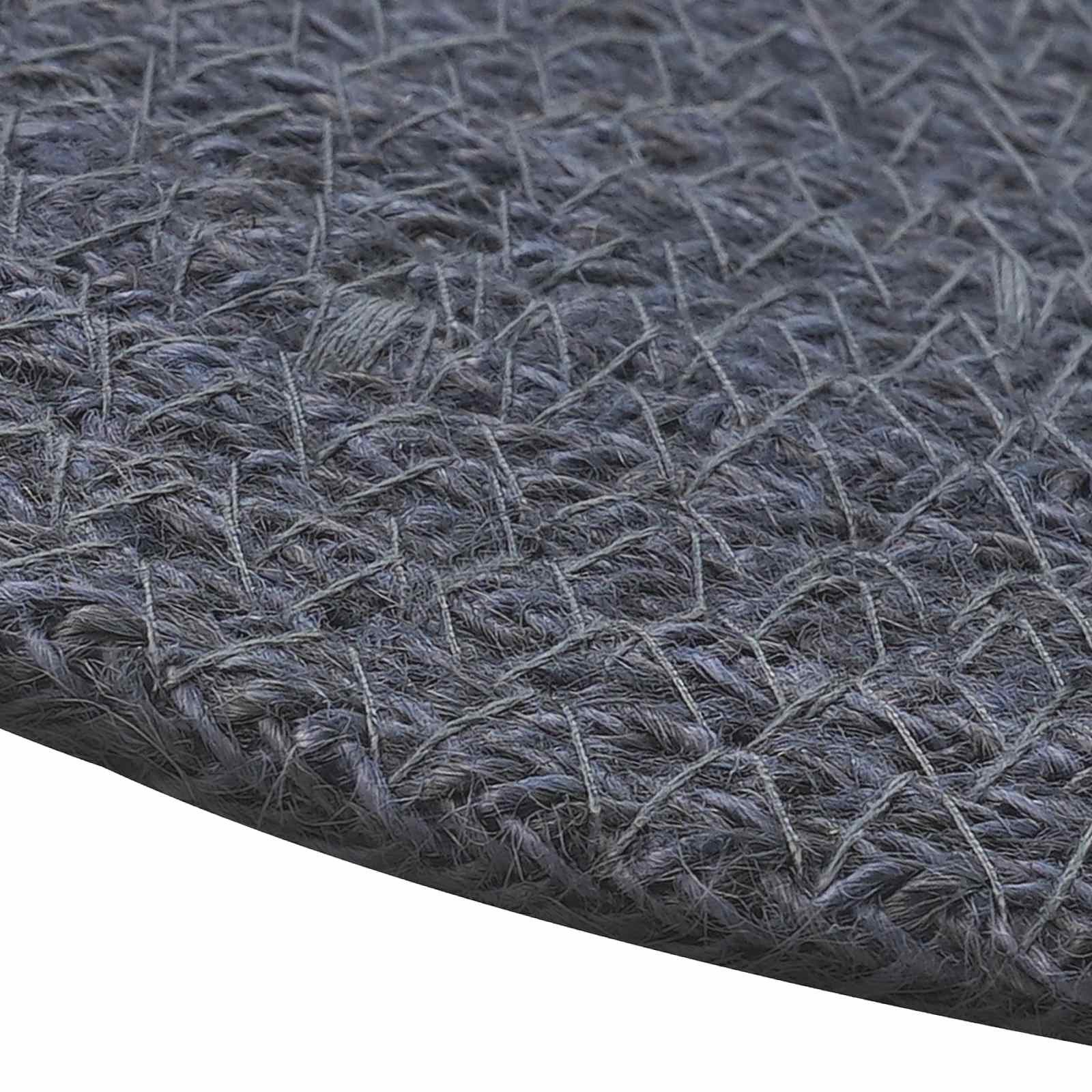 vidaXL Platzset Jute-Untersetzer 4 Stk. Dunkelgrau 100% Tossa-Jute, (4-St)