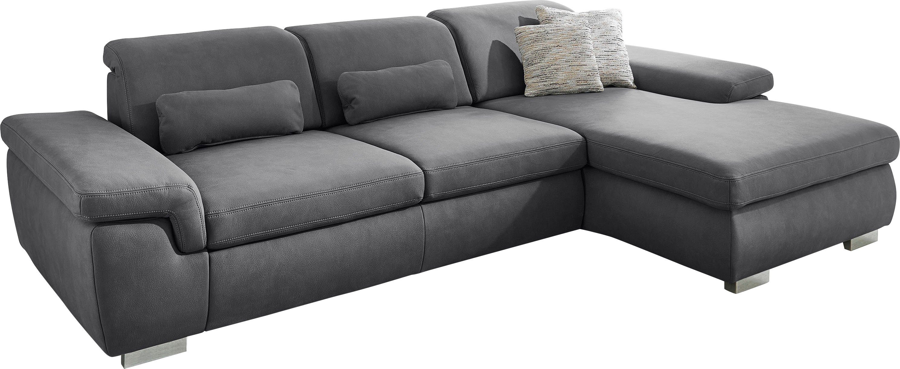Die PlanBar Ecksofa MP-IN17041 L-Form, Breite 325 cm, mit Sitztiefenverstellung, optional Kopfteilverstellung & Bettfunktion