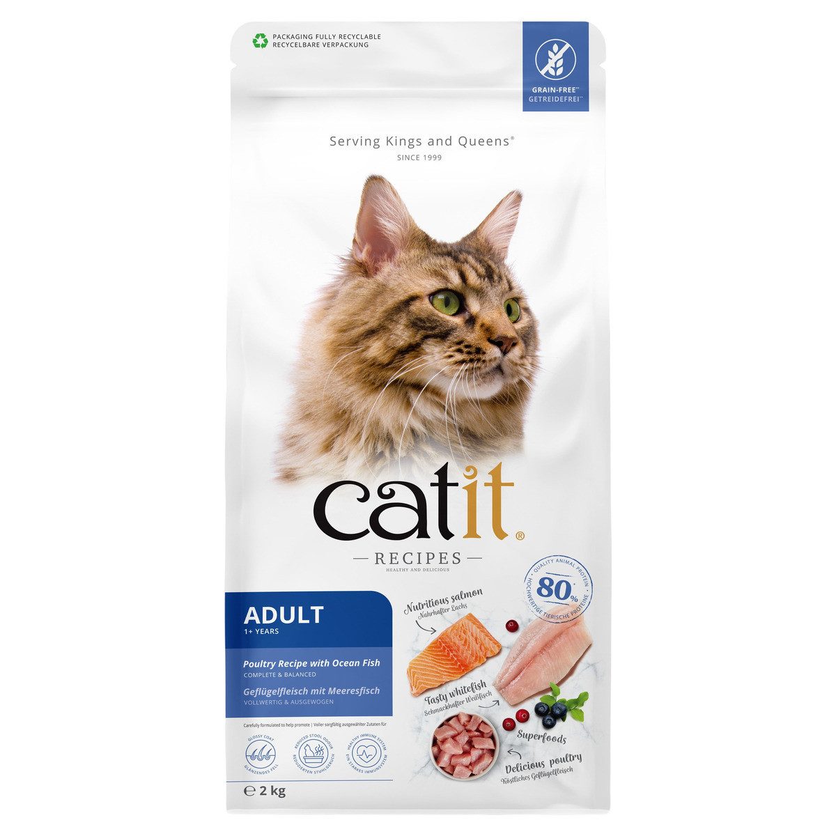 Catit Recipes Adult Fisch 2 kg, für: Katze
