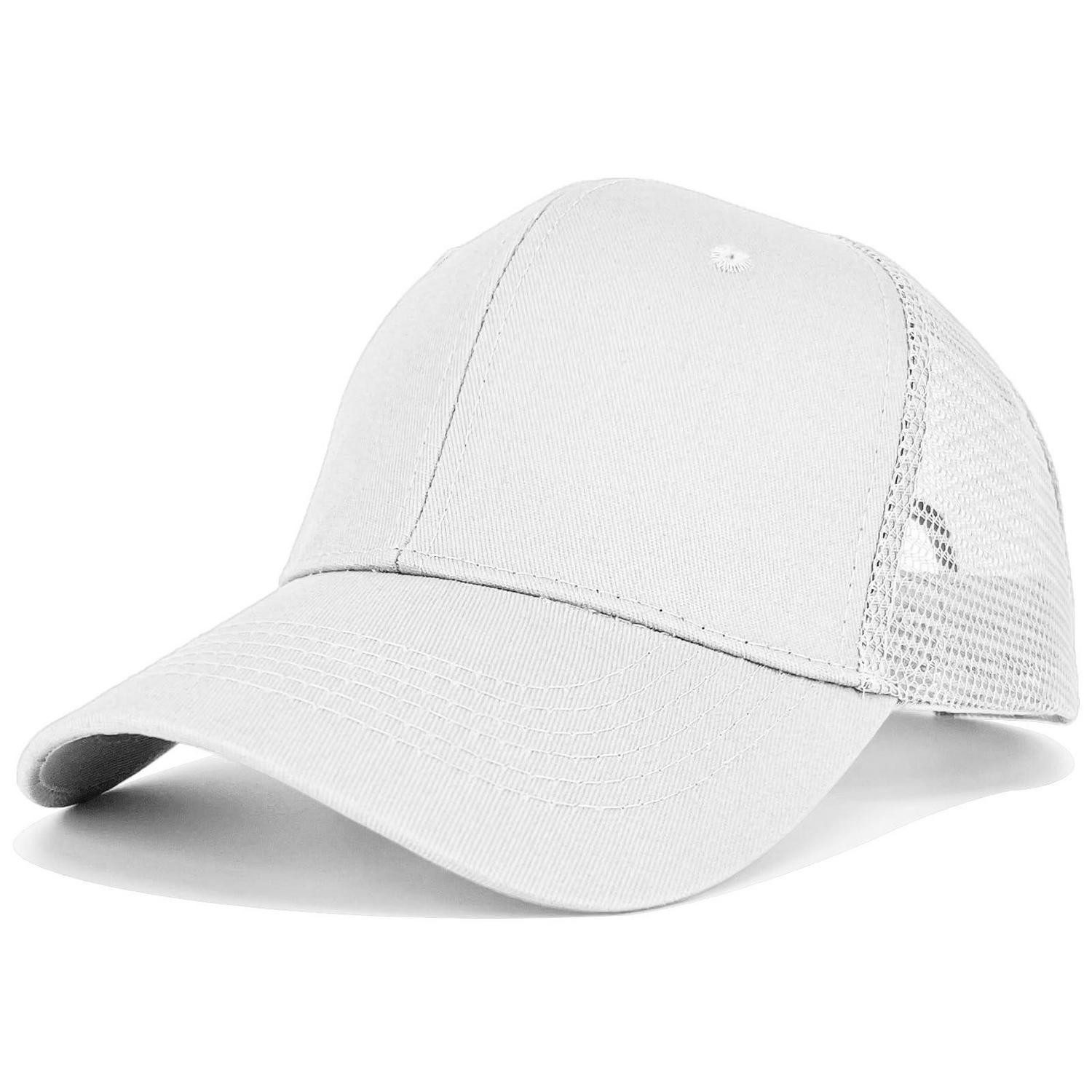 LuxusKollektion Trucker Cap Trucker Cap Mesh Snapback Verstellbar Herren Damen Weiß