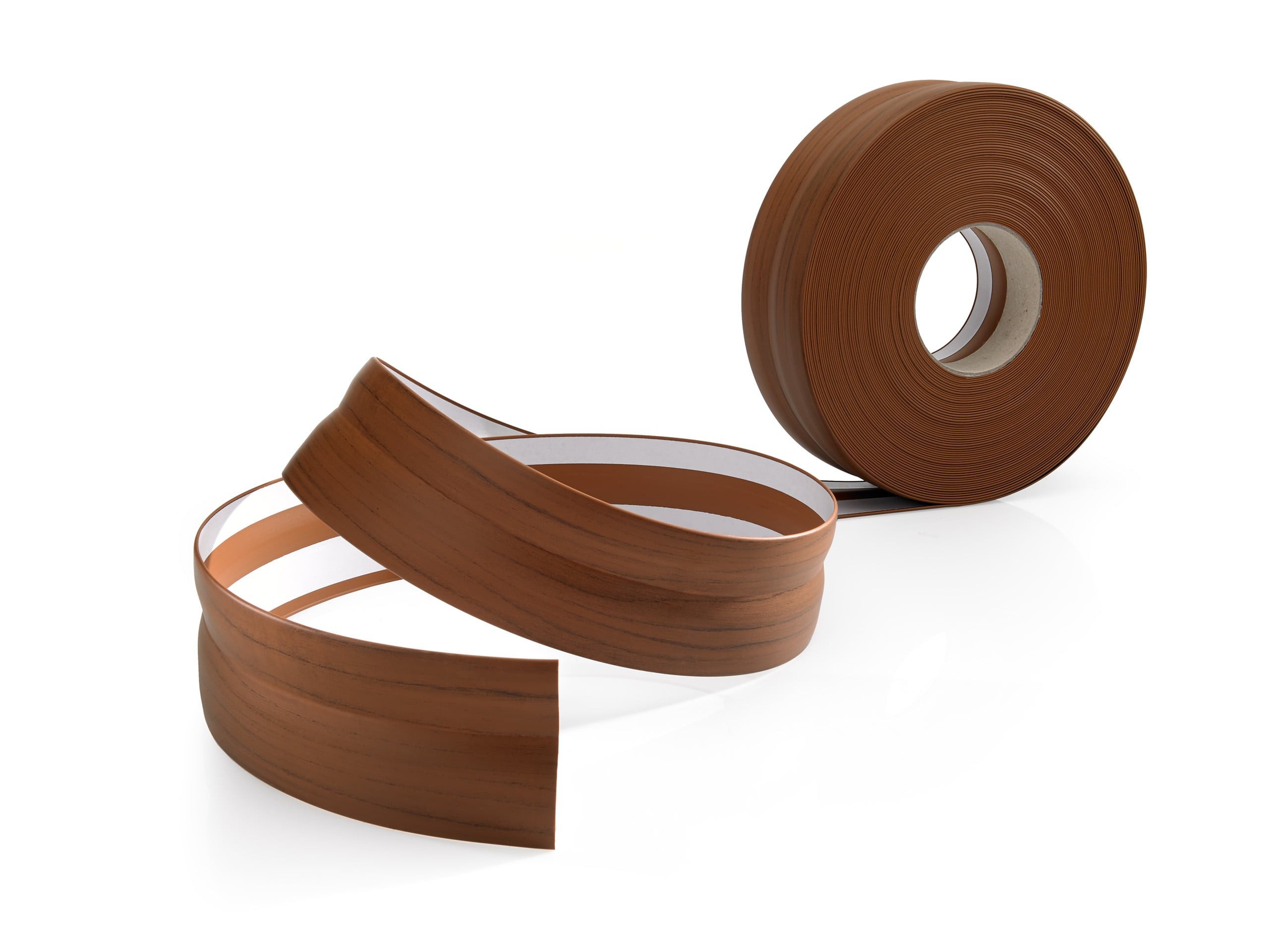 Quest Sockelleiste Weichsockelleiste Selbstklebend Holzdekor 32x23 mm, L: 500,00 cm, H: 3,20 cm, Packung, 1-St., wasserfest, UV-beständig, für Küche & Bad