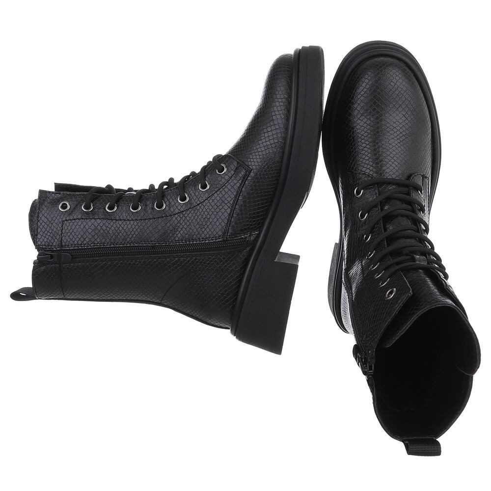 Ital-Design Damen Stiefel mit Schnürung und blockabsatz für Alltag Schnürst günstig online kaufen