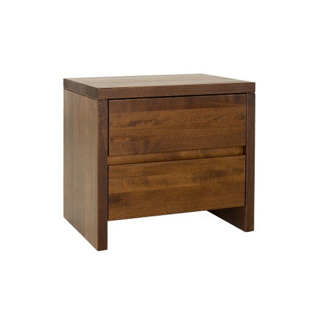 JVmoebel Braun Holz Massive Echtholz Holz Nachttisch, Echtes Nachttische Massiv Konsolen Nachttische Design