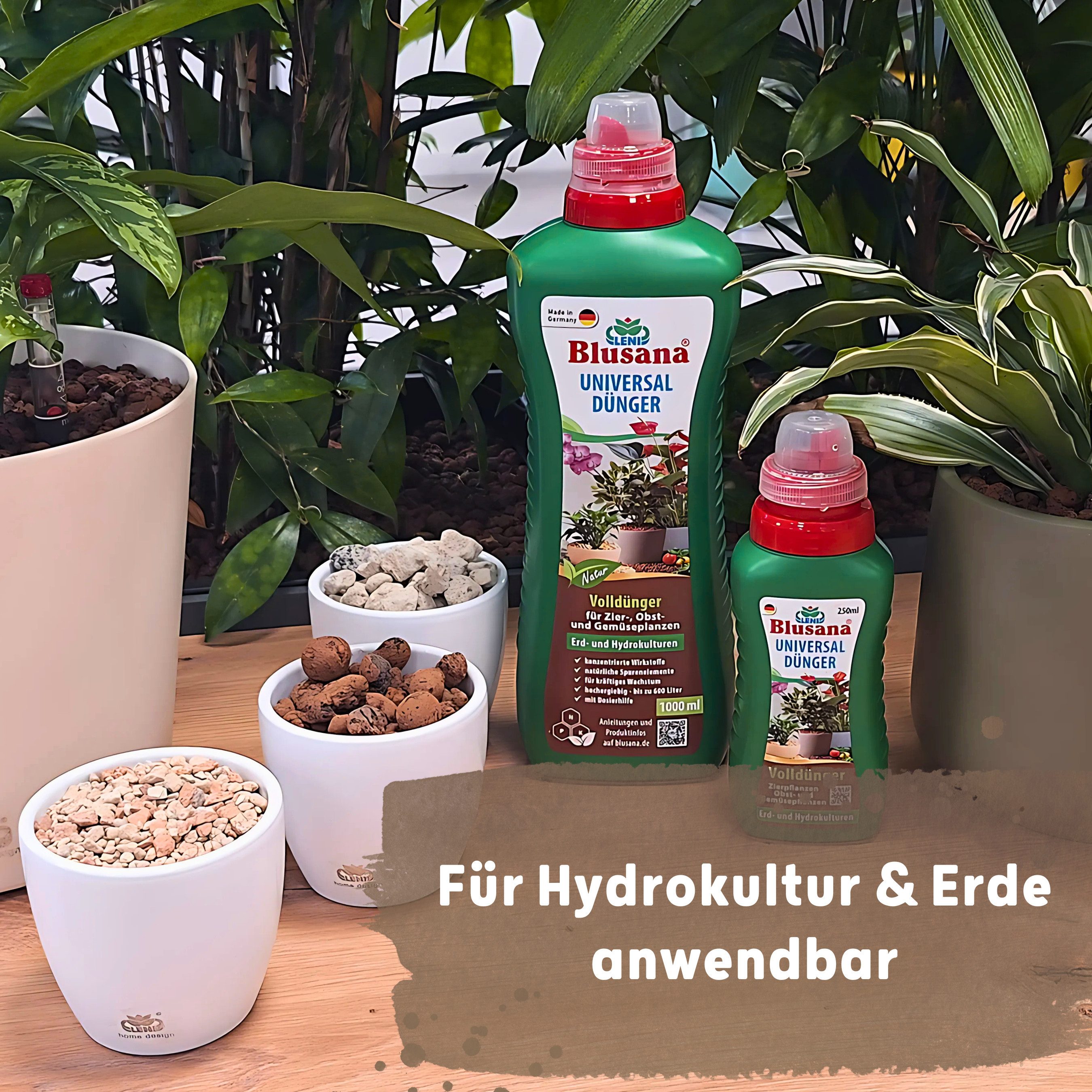 Blusana Pflanzendünger Universal Flüssigdünger NPK 6-3-6 Hydrokultur Hydroponik Erde Substrat, Universaldünger, all in one mit Spurenelementen, mineralisch, für – Bild 4 von 5