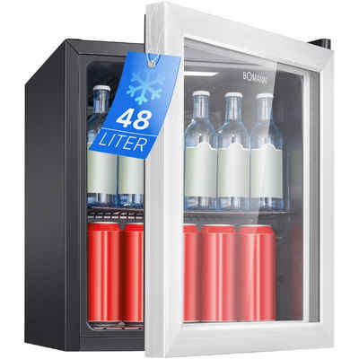 BOMANN Getränkekühlschrank KSG 7286, 51 cm hoch, 43 cm breit, mit 48L Nutzinhalt, wechselbarer Türanschlag