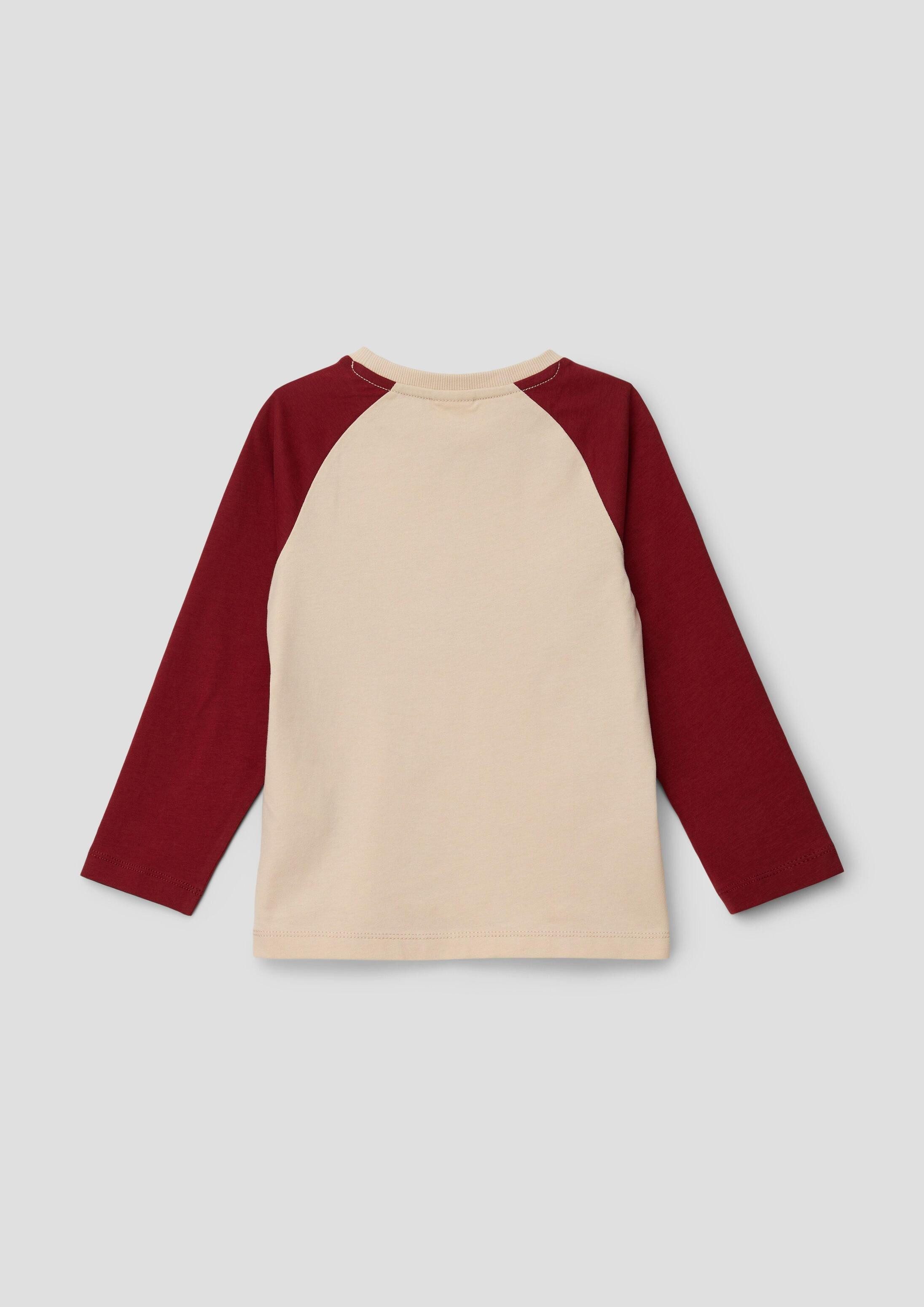 s.Oliver Langarmshirt T-Shirt Longsleeve mit Statement-Print