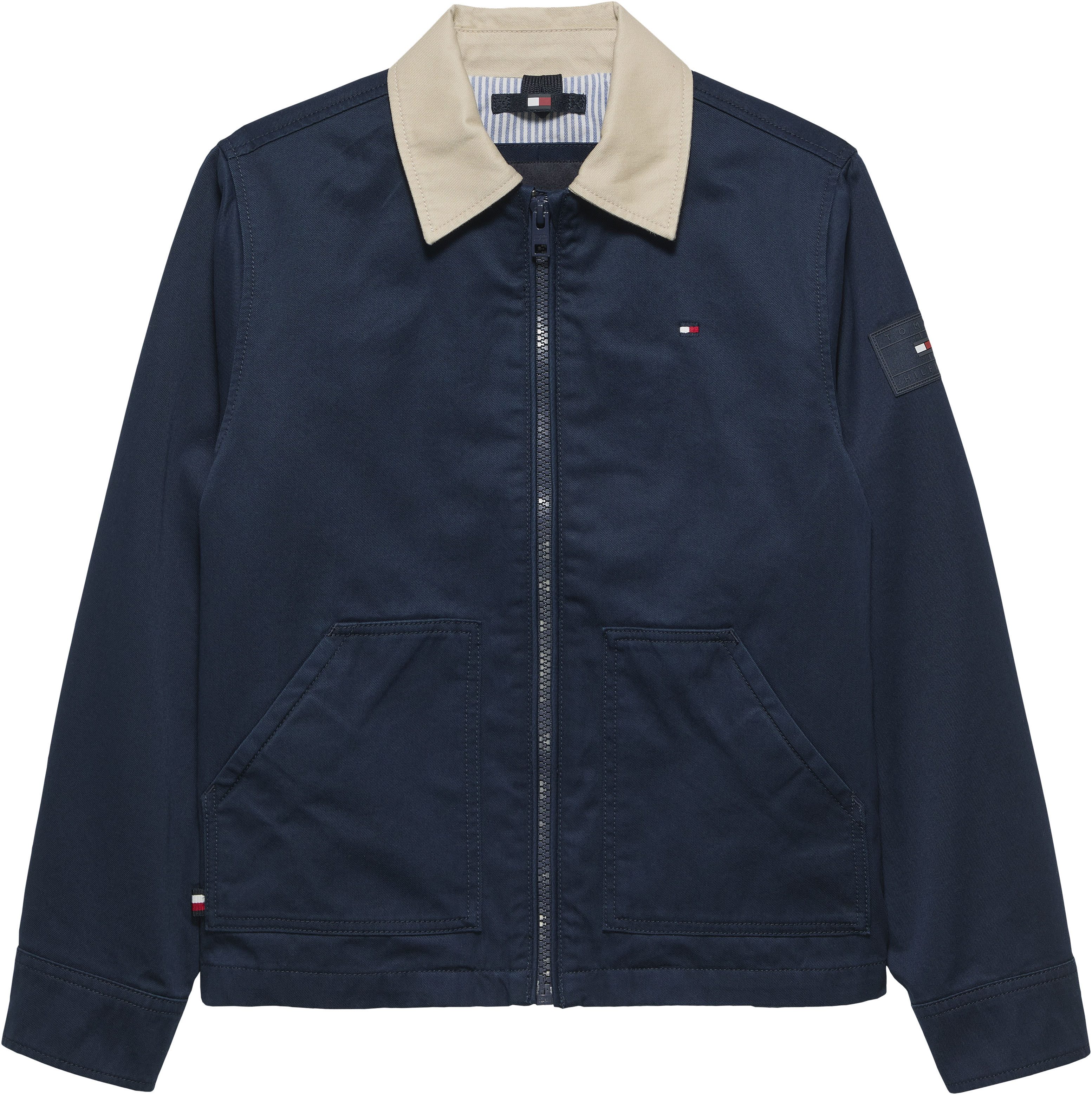 Tommy Hilfiger Blouson CONTRAST COLLAR COTTON JACKET Kinder bis 16 Jahre, regular fit – Bild 5 von 5