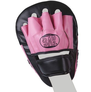 BAY-Sports Pratzen PU-Ergo pink Handpratzen krumm Schlagpolster