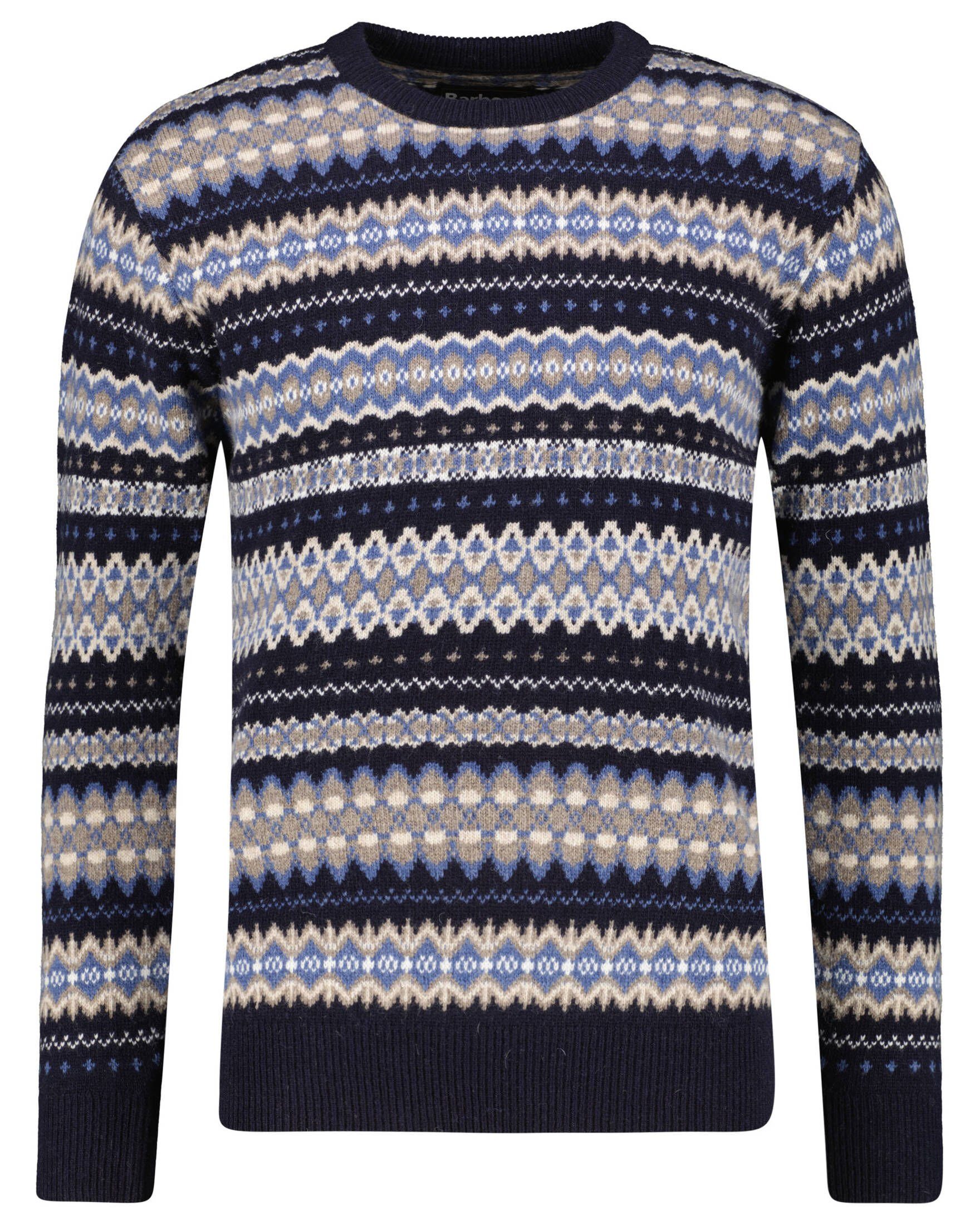 Barbour Strickpullover Herren Strickpullover CASE FAIR ISLE aus Lammwolle (1-tlg)