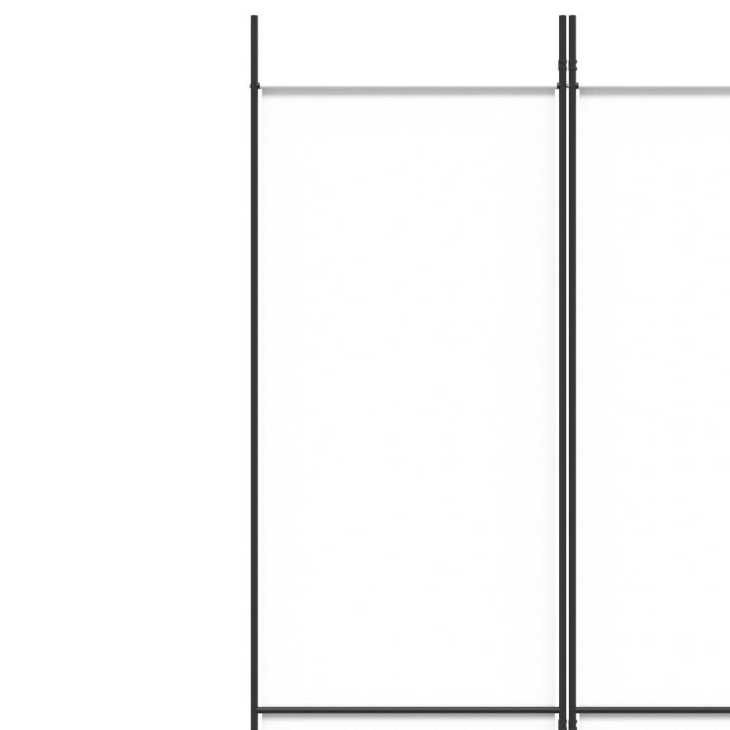 Stoff 5-tlg. cm Raumteiler furnicato Paravent 250x220 Weiß