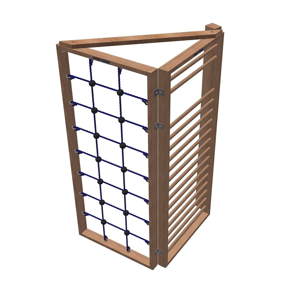 Sprossenwand Turnwand-Kombination TuWa Eck-Kletterwand 2