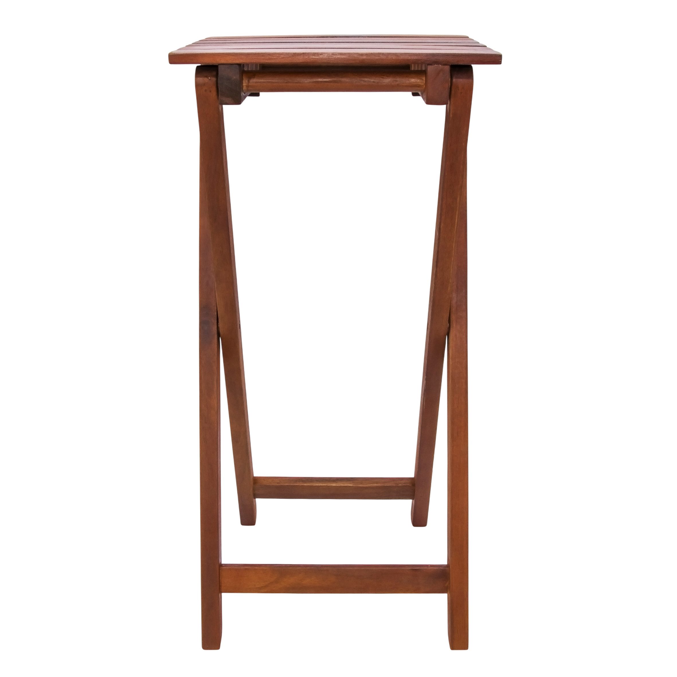 Spetebo Beistelltisch Klapphocker - YAKIMA - Eukalyptus FSC (Packung, 1-St., Klapphocker), Holzhocker klappbar aus Eukalyptus ca. 62 x 29 cm