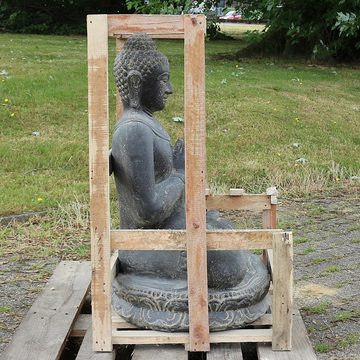 Oriental Galerie Dekofigur Buddha Figur sitzed Garten Steinfigur Greetings 100 cm (1 St)