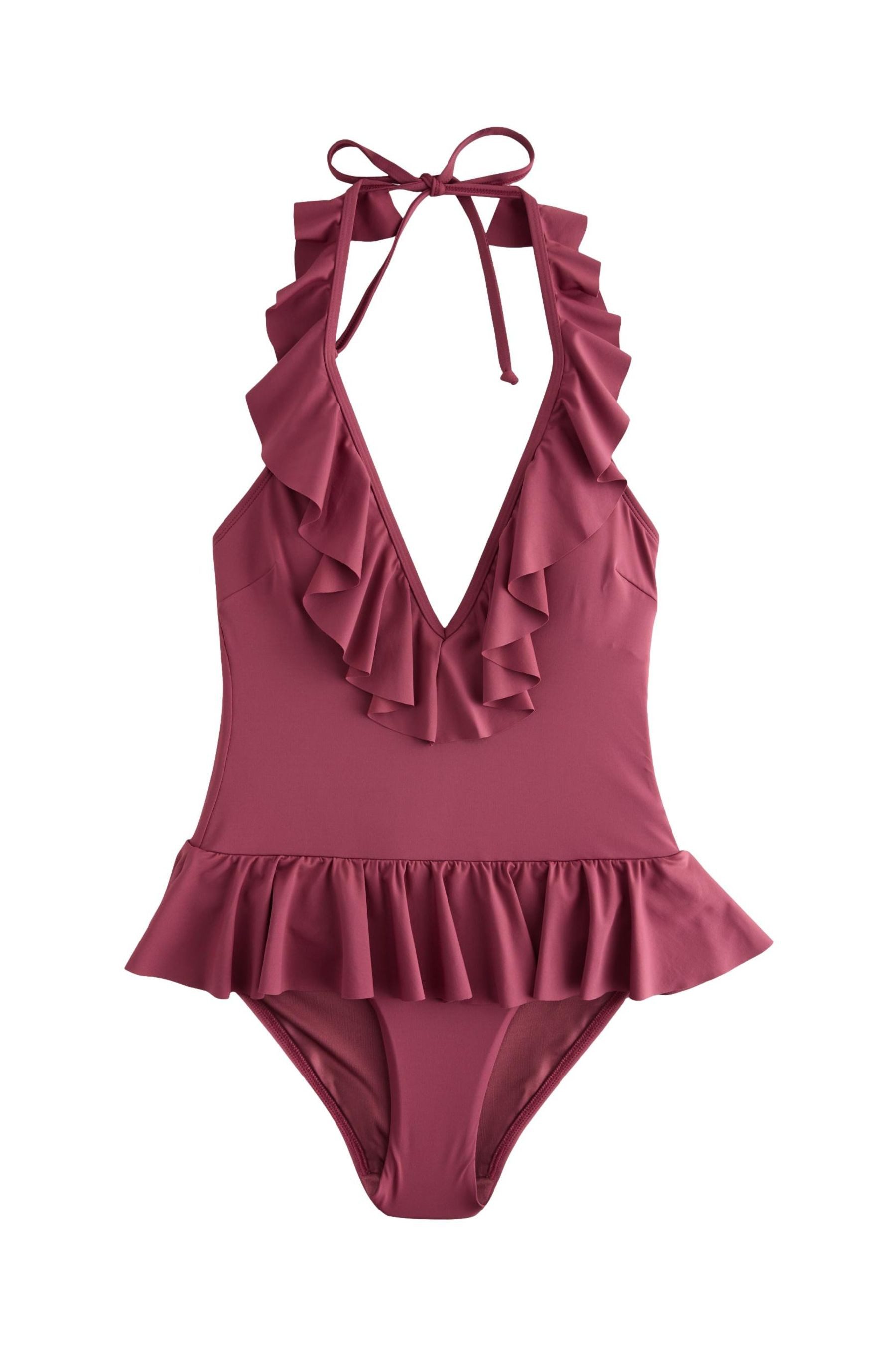 Next Badeanzug Bauchformender Neckholder-Badeanzug mit Rüschen (1-St) günstig online kaufen