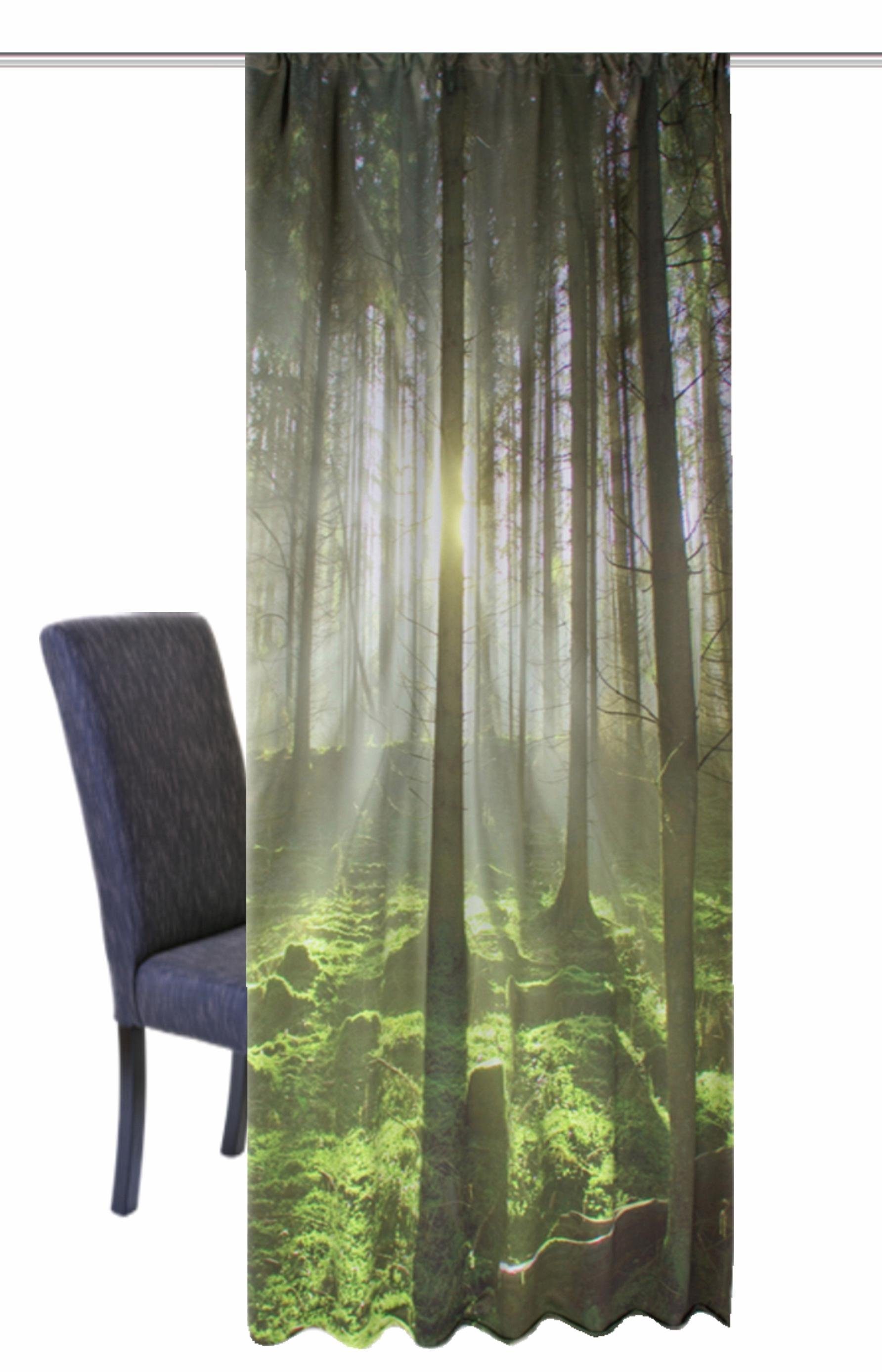 Vorhang GRÜNER WALD HOME WOHNIDEEN Smokband 1 Stück