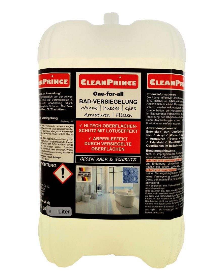 CleanPrince One-for-all Bad-Versiegelung transparent Imprägnierspray, unsichtbarer Antihaft-Schutzschild