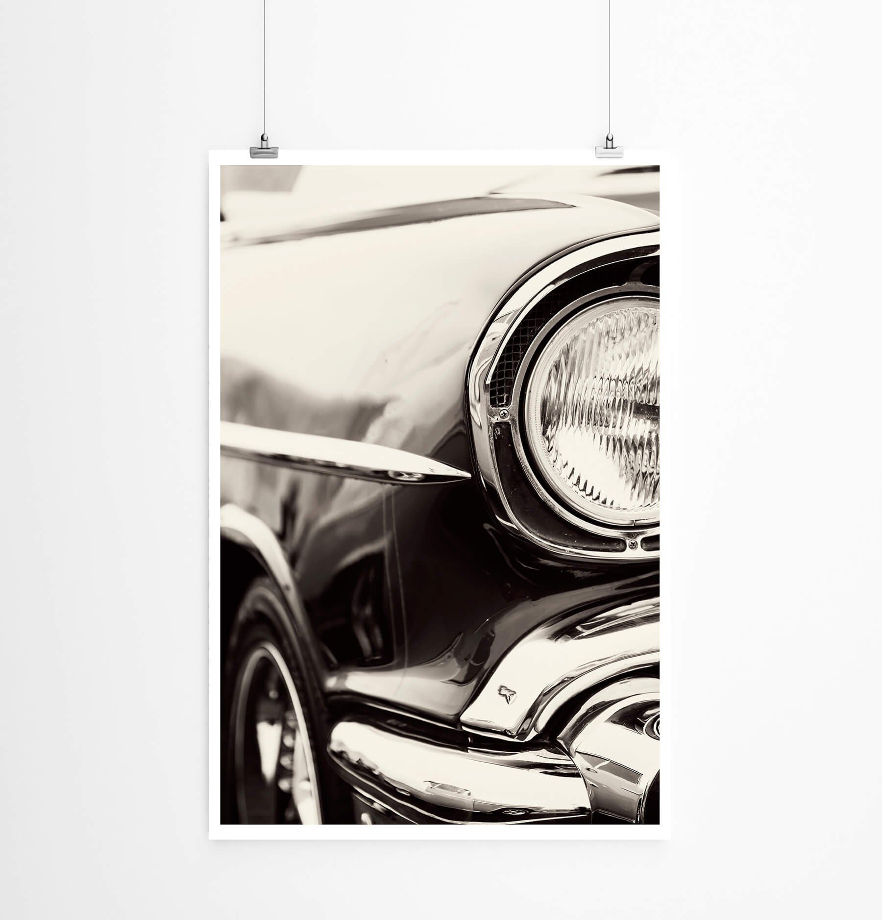 Sinus Art Плакат Ausschnitt eine Oldtimers 60x90cm Плакат