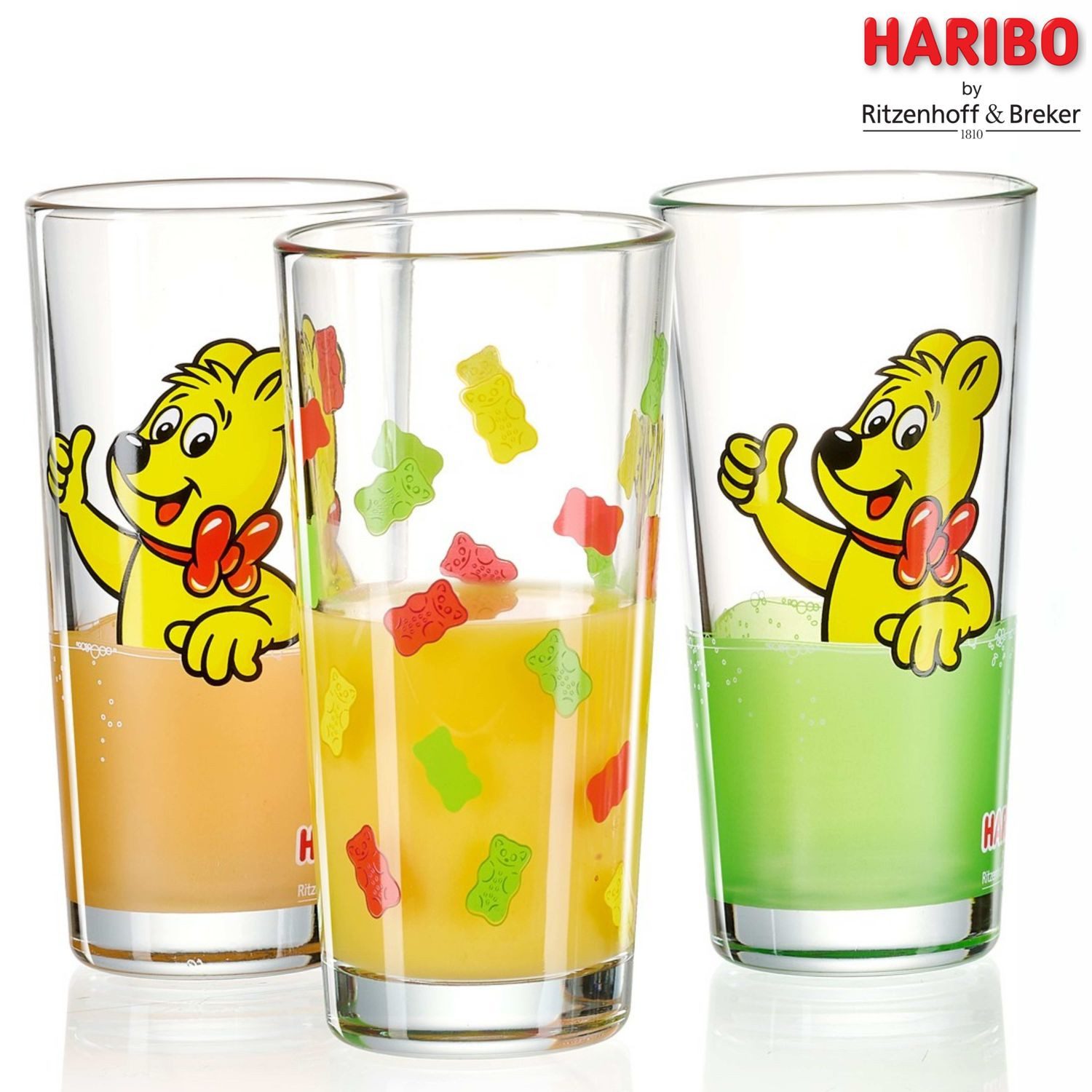 Ritzenhoff & Breker Glas Trinkglas Thumbs Up 380 ml orange, Glas