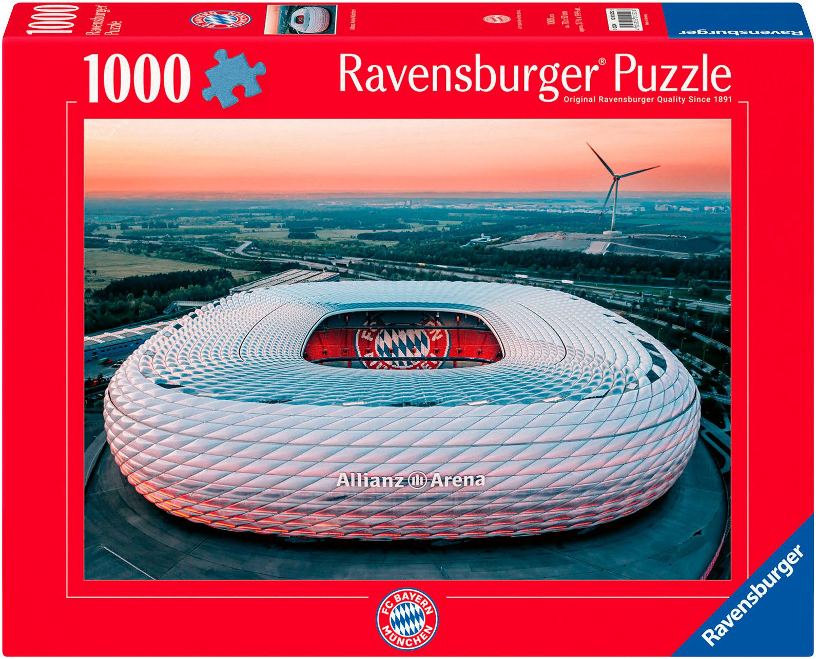Ravensburger Puzzle Allianz Arena München, 1000 Puzzleteile, Made in German günstig online kaufen
