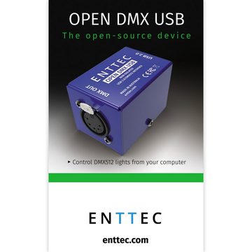 Enttec Mischpult, (Open DMX USB Interface 512 CH), Open DMX USB Interface 512 CH. - DMX Steuersoftware