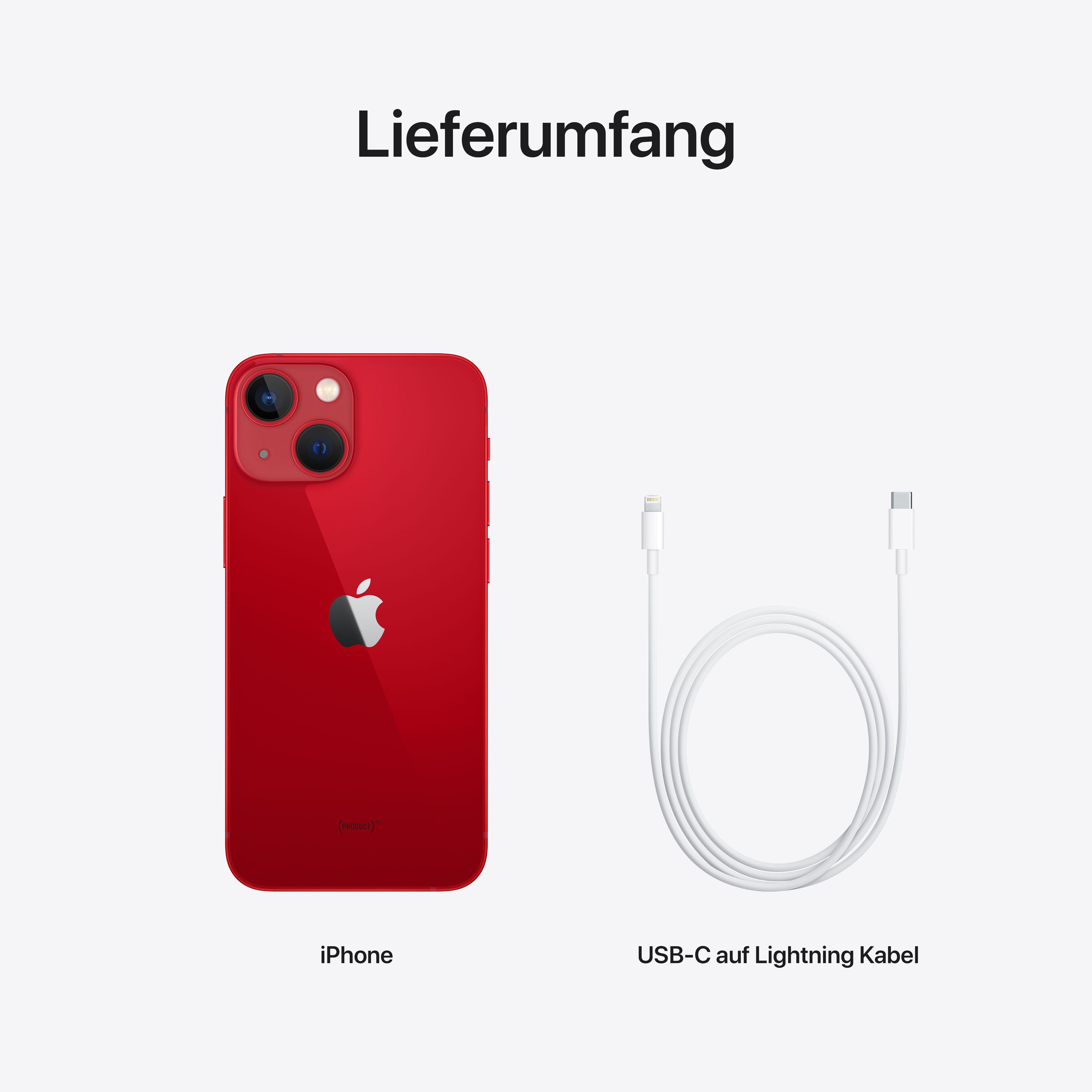 (13,7 cm/5,4 13 Apple iPhone GB MP Kamera) 256 Smartphone Red mini 12 Zoll, Speicherplatz,