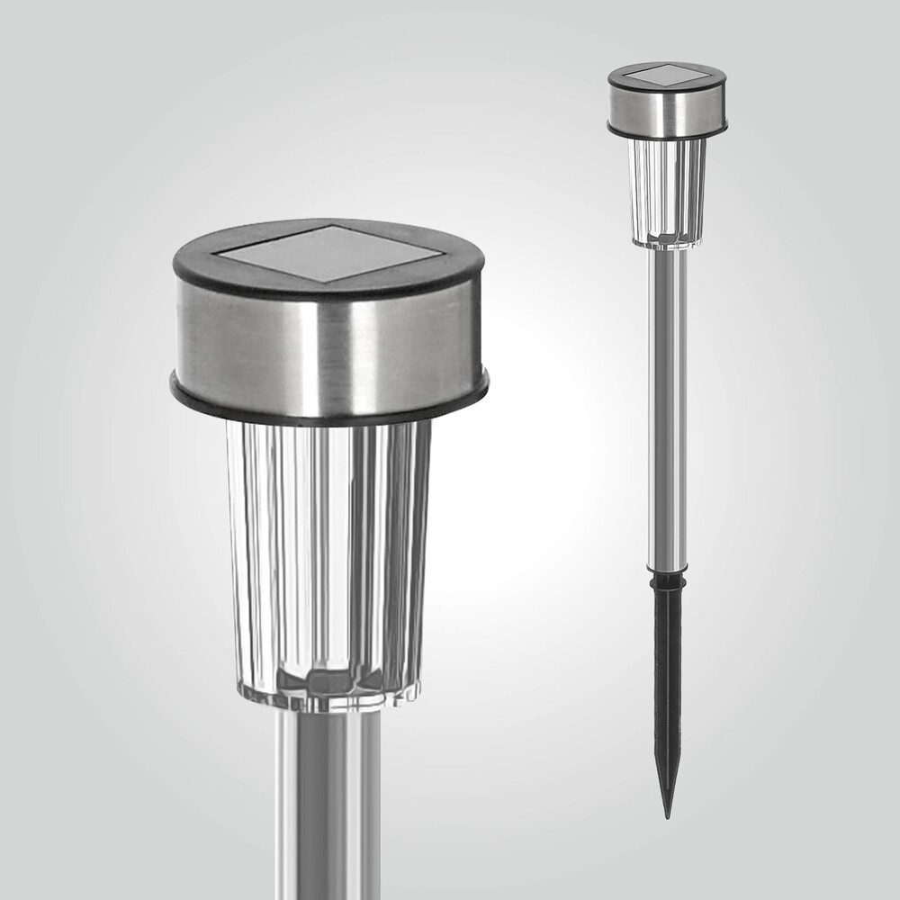 LED Universum Gartenleuchte Kunststoff, silber, warmweiß, günstig online kaufen