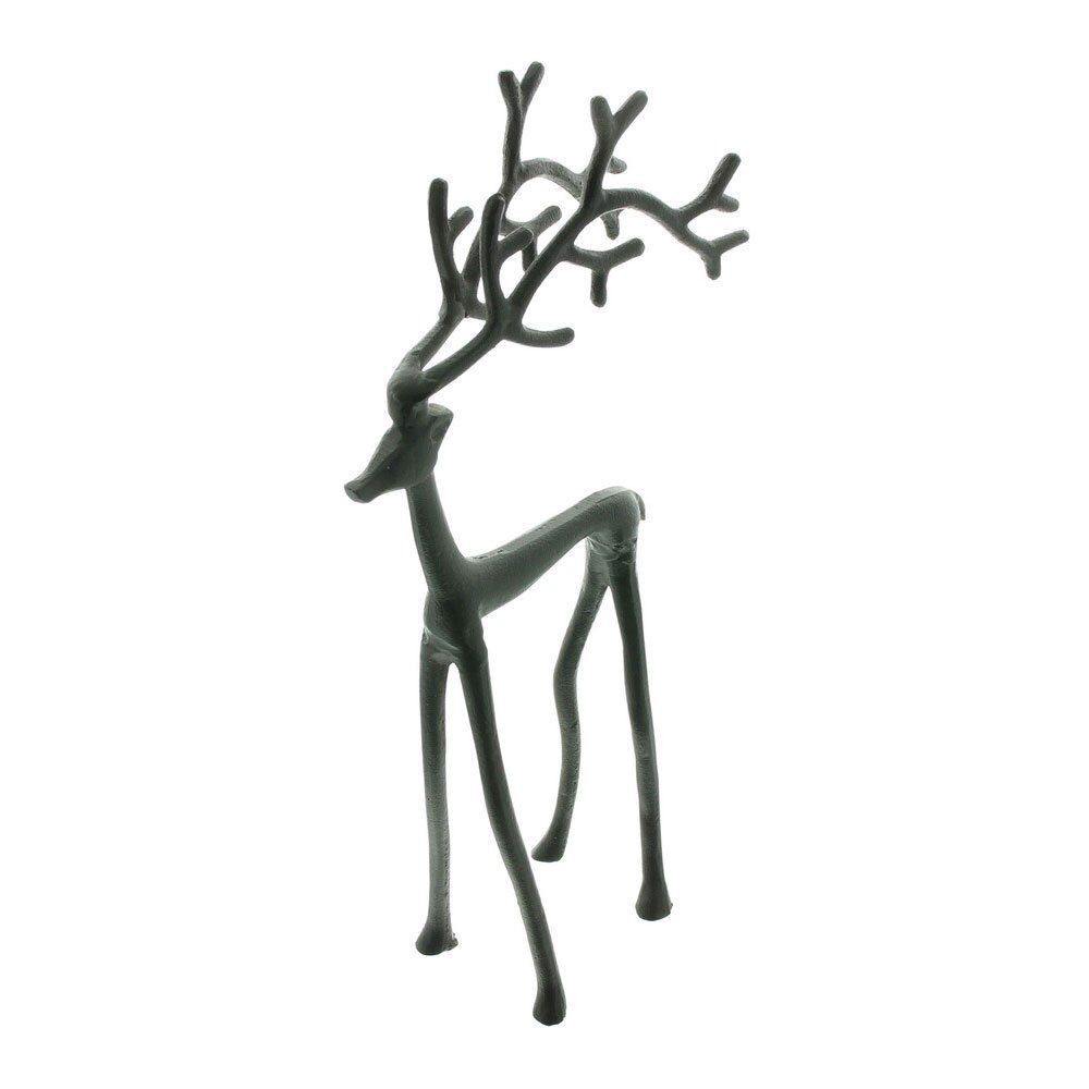 Home-trends24.de Dekofigur Hirsch Deko Figur Schwarz Groß Figuren Herbst Winter 39 H