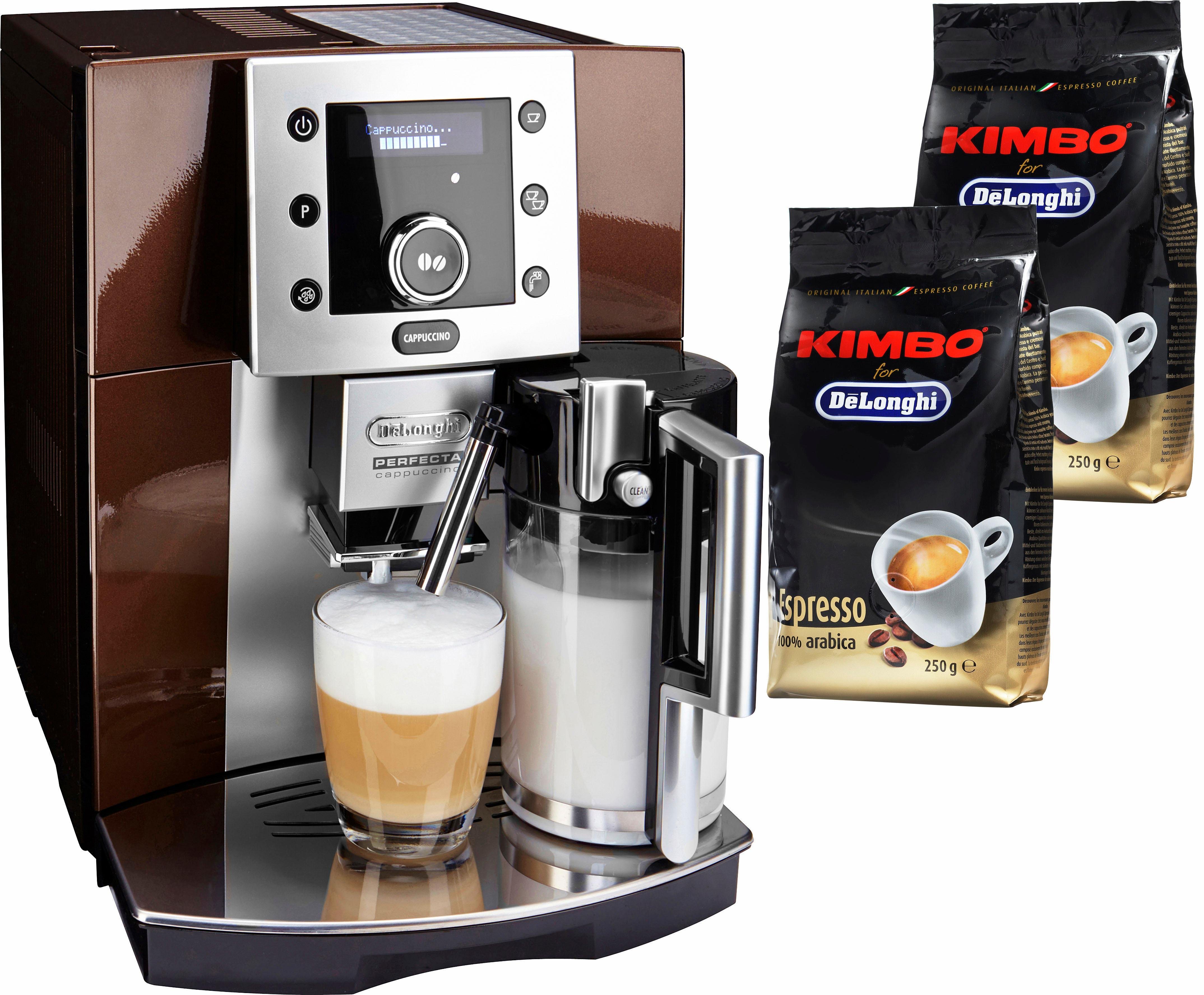 Kaffeevollautomat Perfecta ESAM 5550, integriertes Milchaufschäumsystem Kaffeevollautomat Perfecta ESAM 5550, integriertes Milchaufschäumsystem