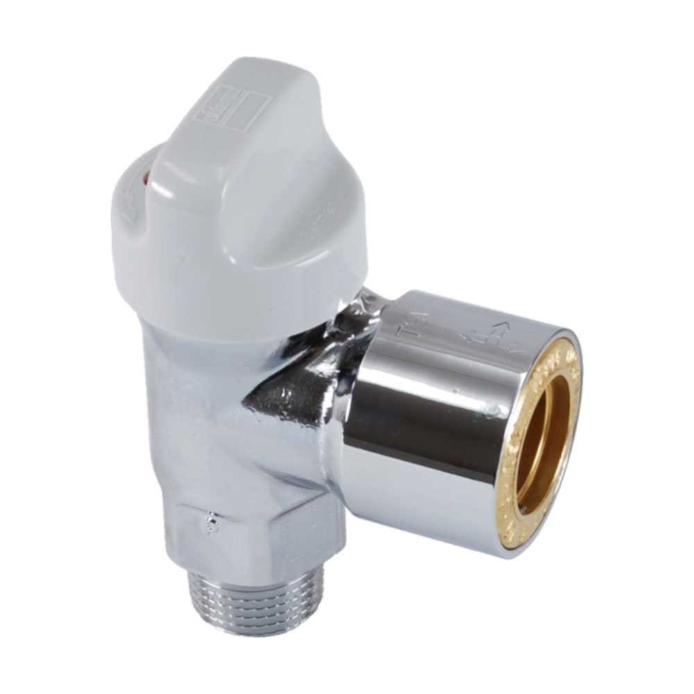 Wasserrohr Gassteckdose m. therm. Absperreinrichtung, 1/2"